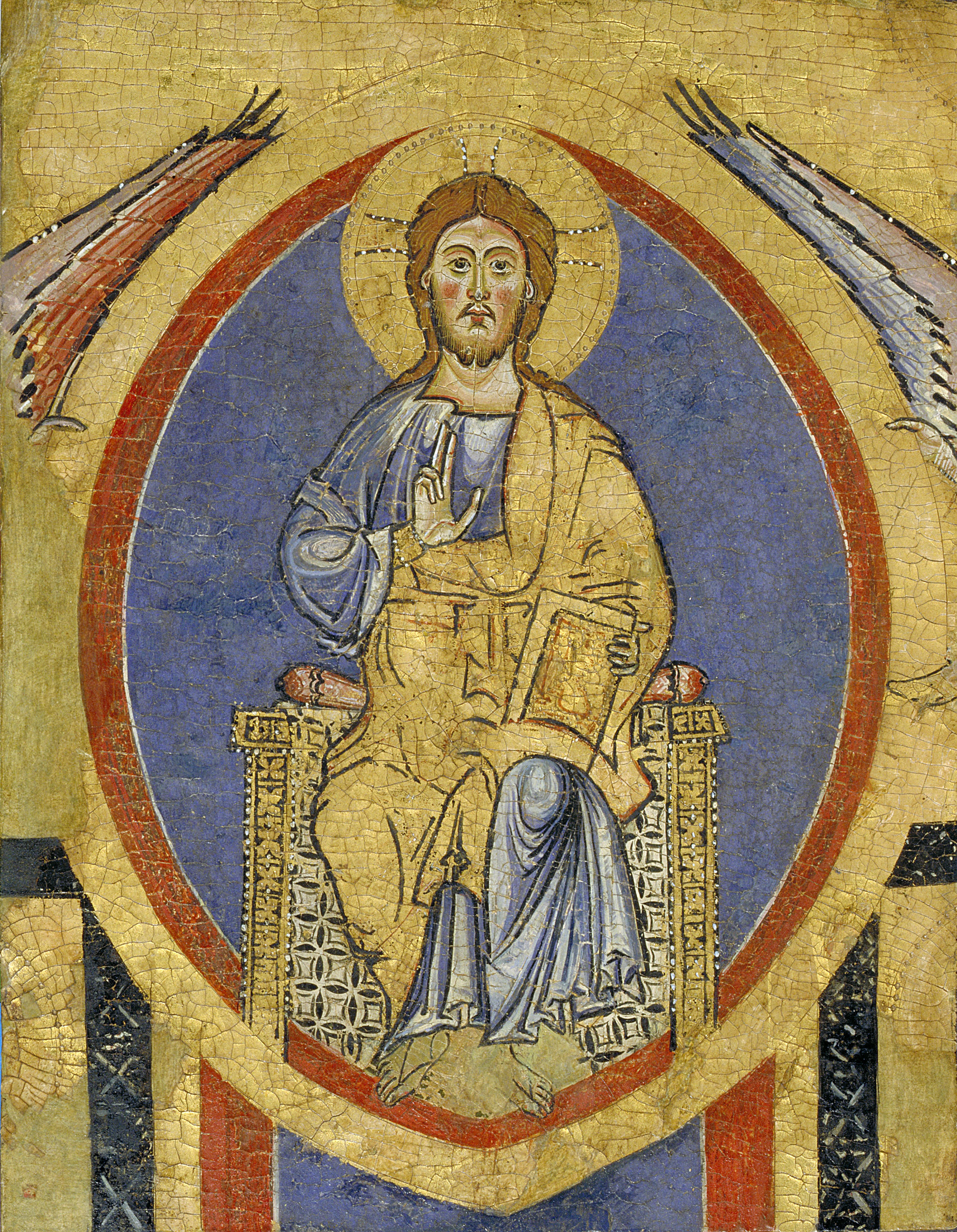image for: Anònim. Itàlia. Úmbria-Les Marques - Fragment de creu italiana - Tercer quart del segle XIII