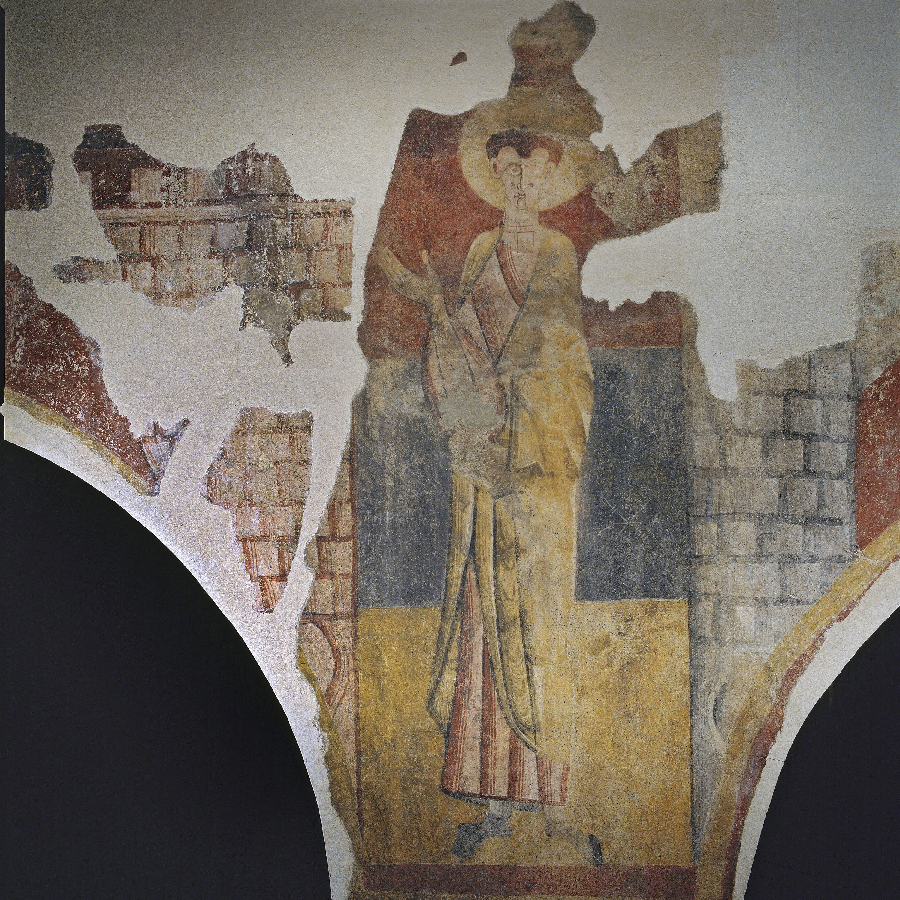 image for: Mestre de Boí - Sant entre dues torres de Sant Joan de Boí - Cap a 1100