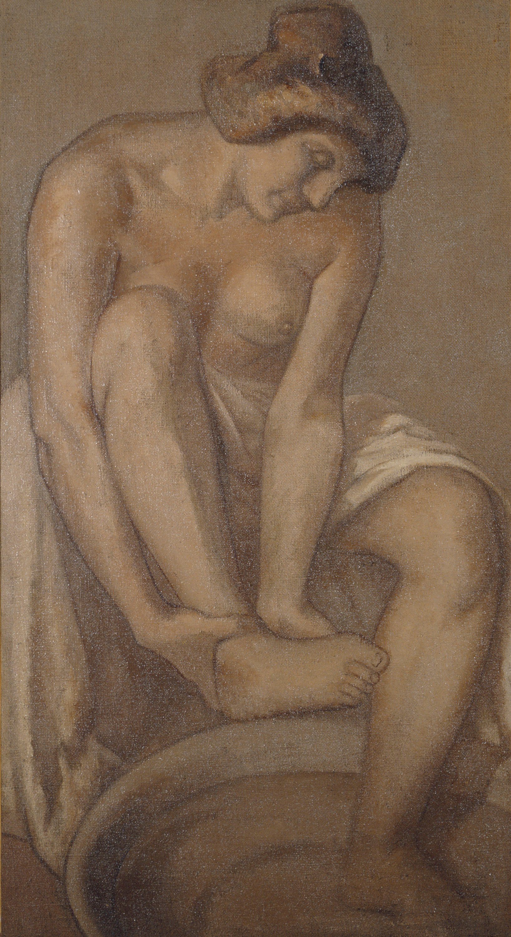 image for: Juli González - Dona rentant-se - Cap a 1912-1913