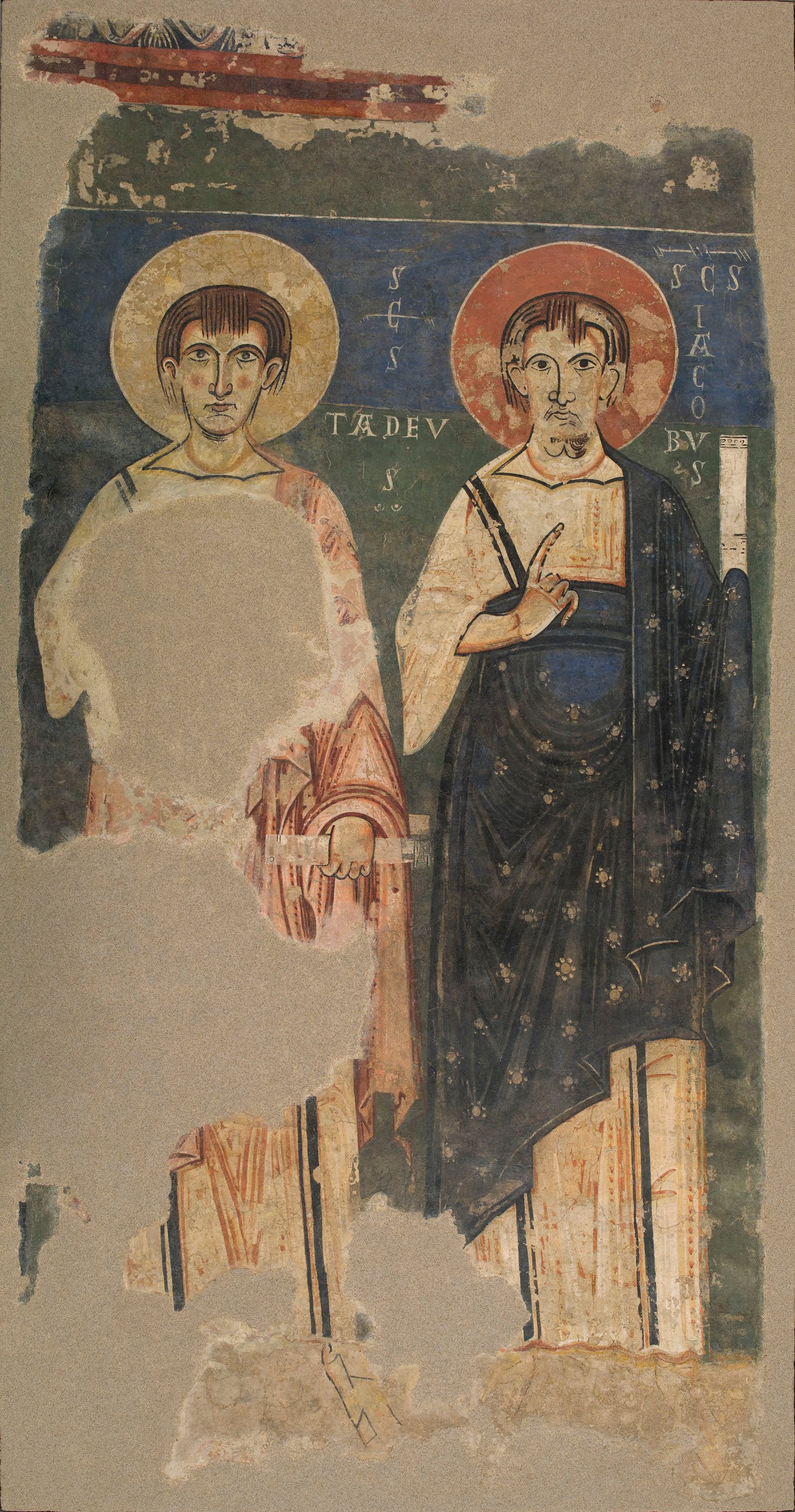 Mestre de Pedret - Apòstols d'Àger: Tadeu i Jaume - Finals del segle XI – inicis del segle XII image for: Mestre de Pedret - Apòstols d'Àger: Tadeu i Jaume - Finals del segle XI – inicis del segle XII