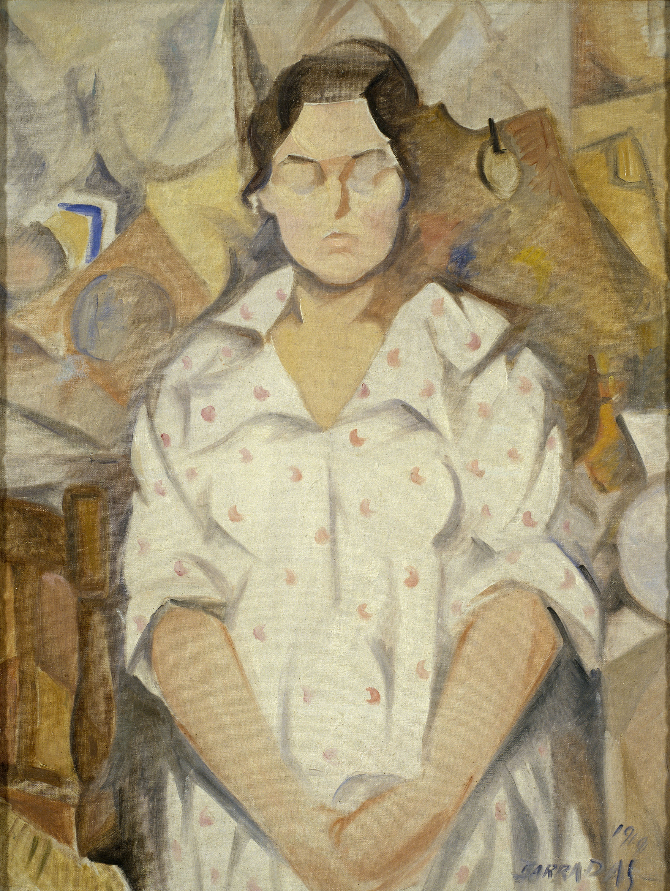 image for: Rafael Barradas - Retrat de Pilar - 1919