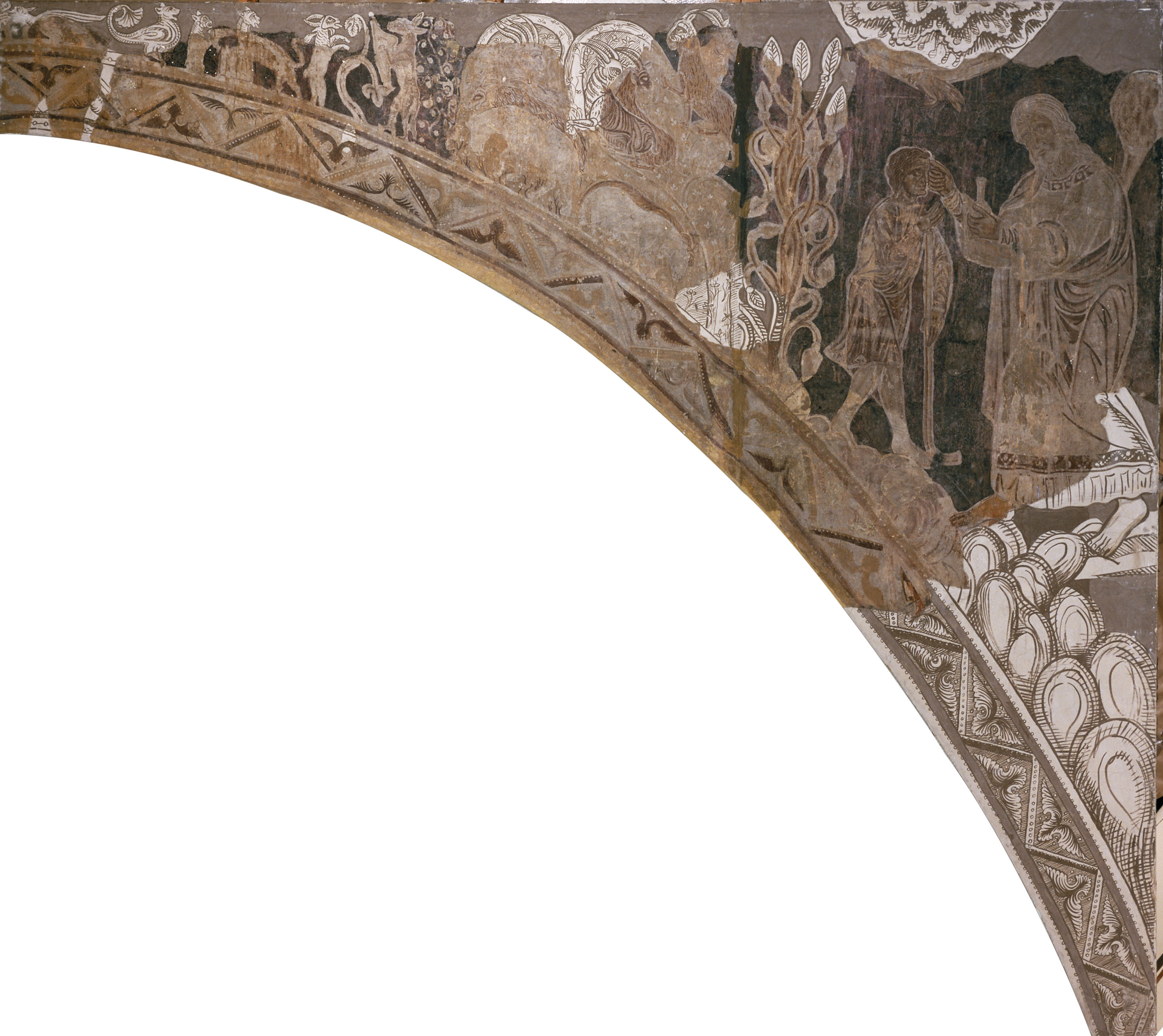image for: Mestre de la sala capitular de Sixena - Unció de David per Samuel, de la sala capitular de Sixena - Entre 1196-1208