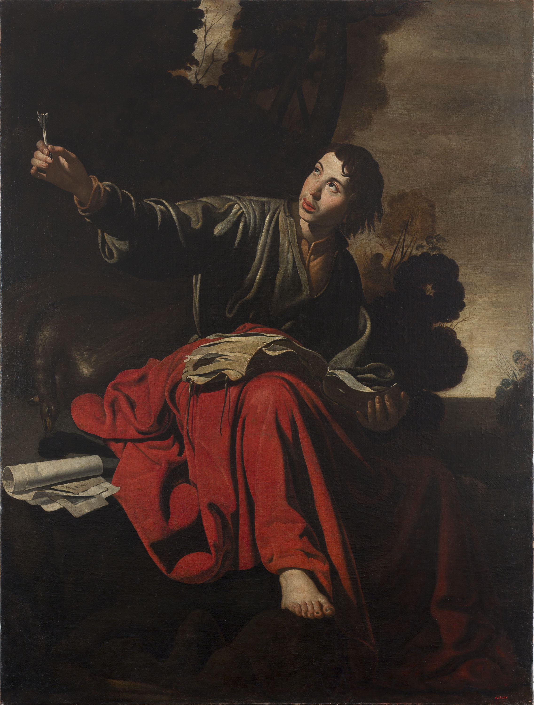 image for: Anònim. Andalusia - Sant Joan Evangelista a Patmos - Entre 1616-1625