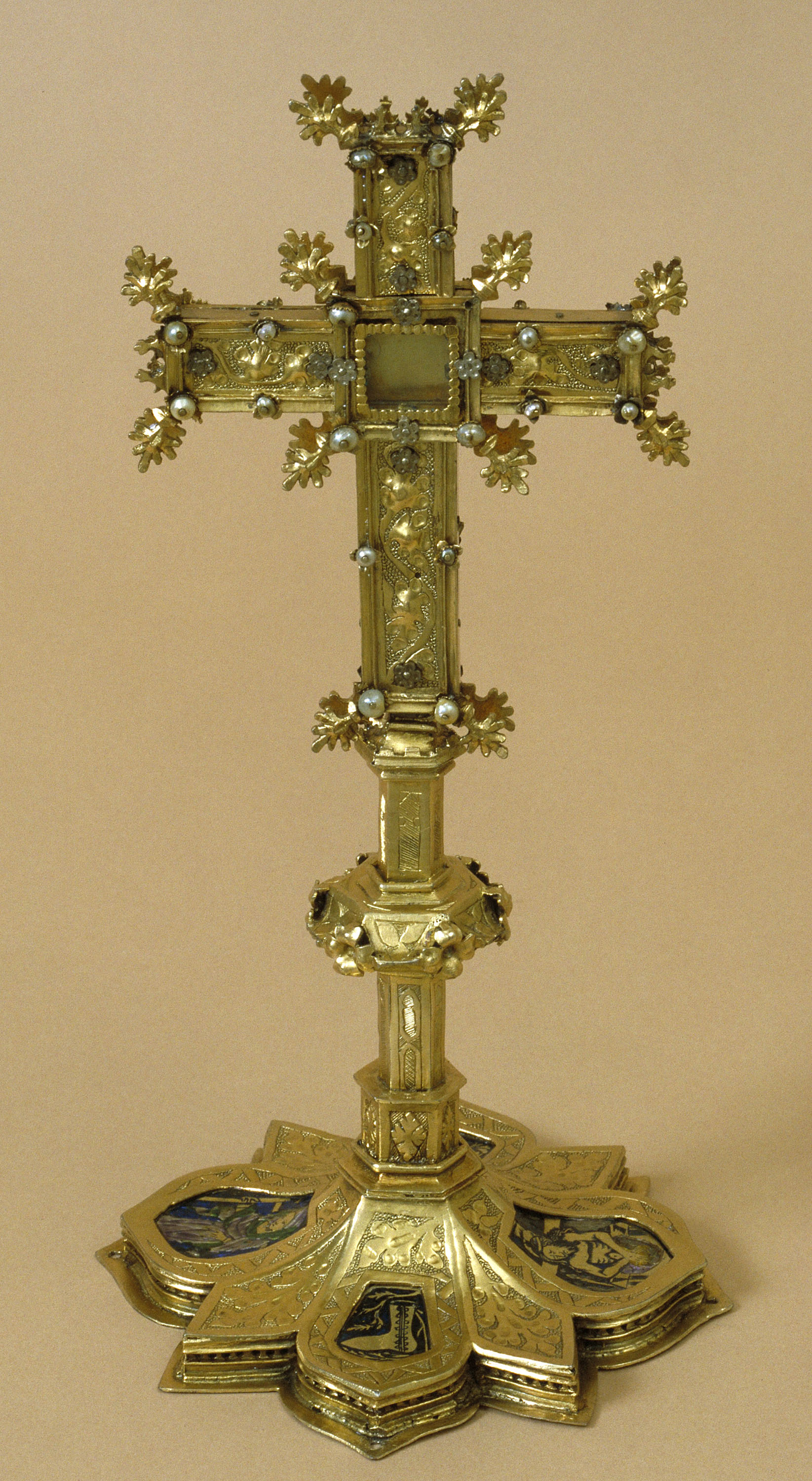 image for: Anònim. Catalunya. Barcelona - Creu reliquiari del fust de la Veracreu - Cap a 1420