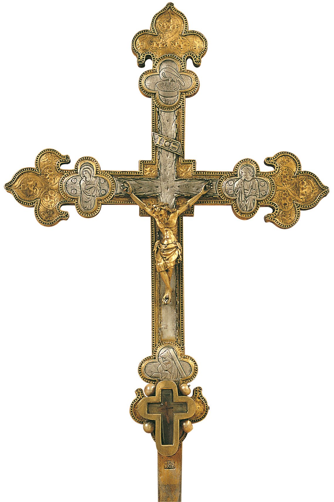 image for: Anònim. Catalunya. Barcelona - Creu reliquiari del fust de la Veracreu - Segona meitat del segle XIV