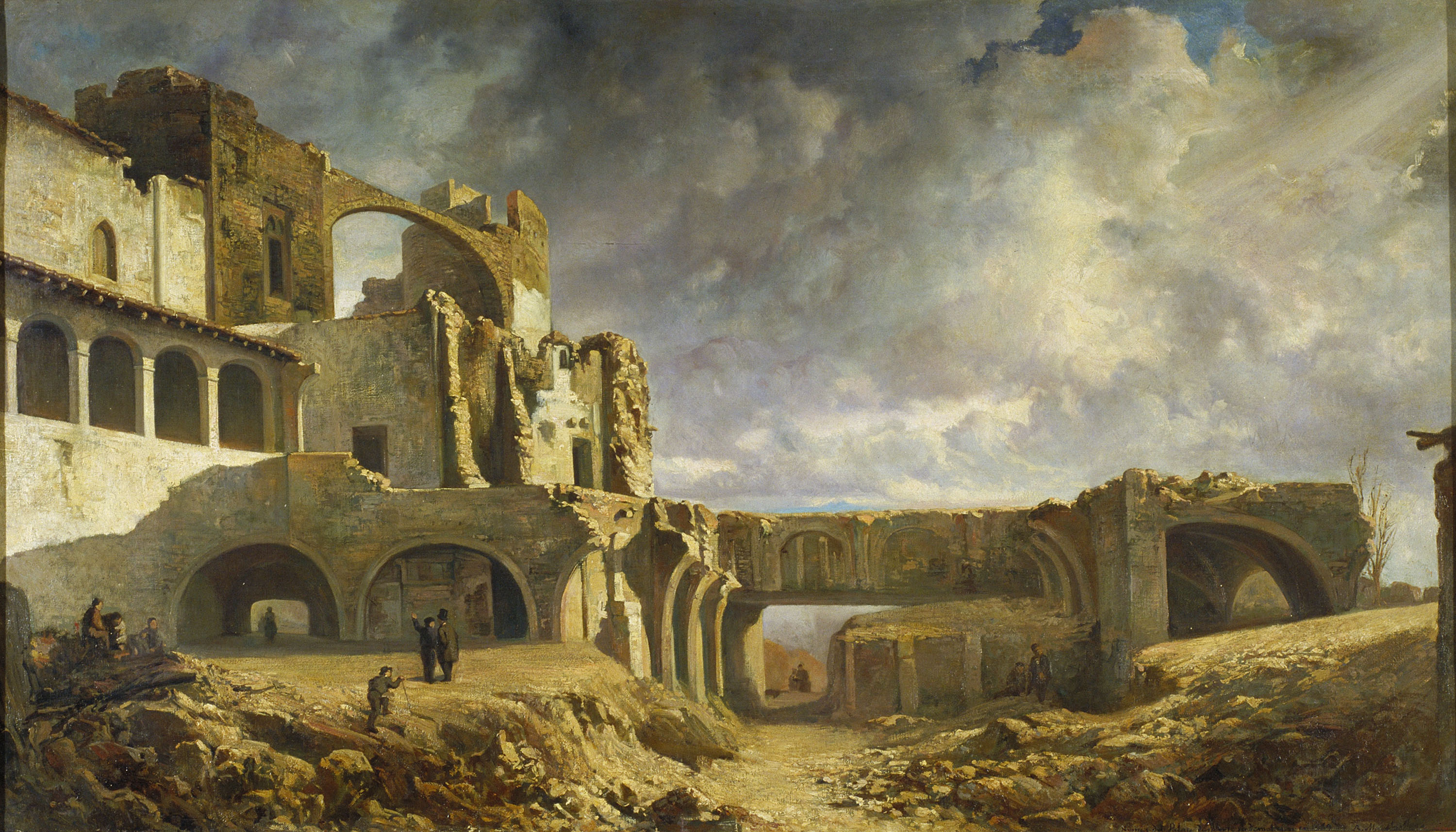 image for: Ramon Martí i Alsina - Ruïnes del Palau - Barcelona, 1859