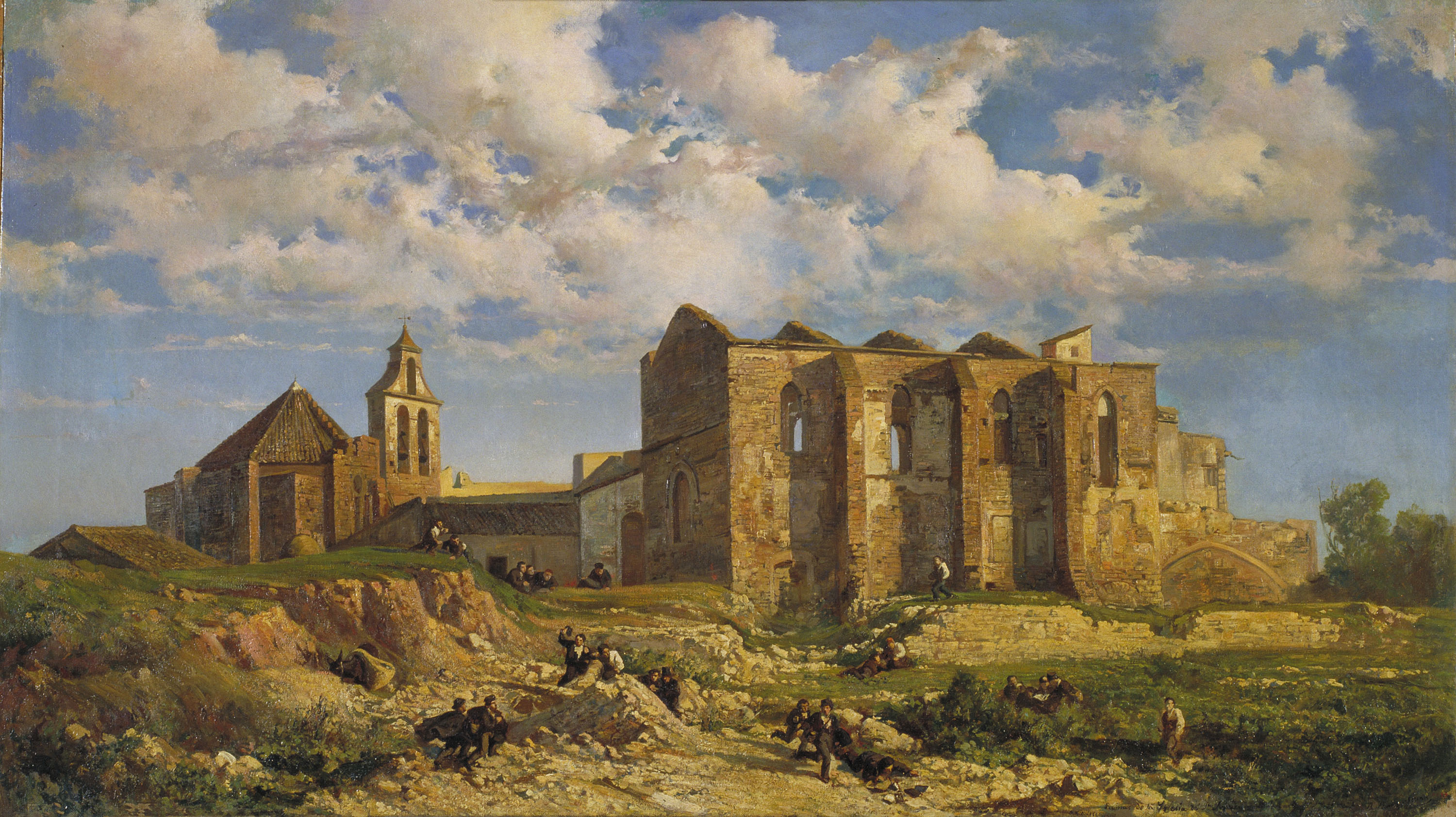 image for: Ramon Martí i Alsina - Ruïnes de l'església del Sant Sepulcre - Barcelona, 1862