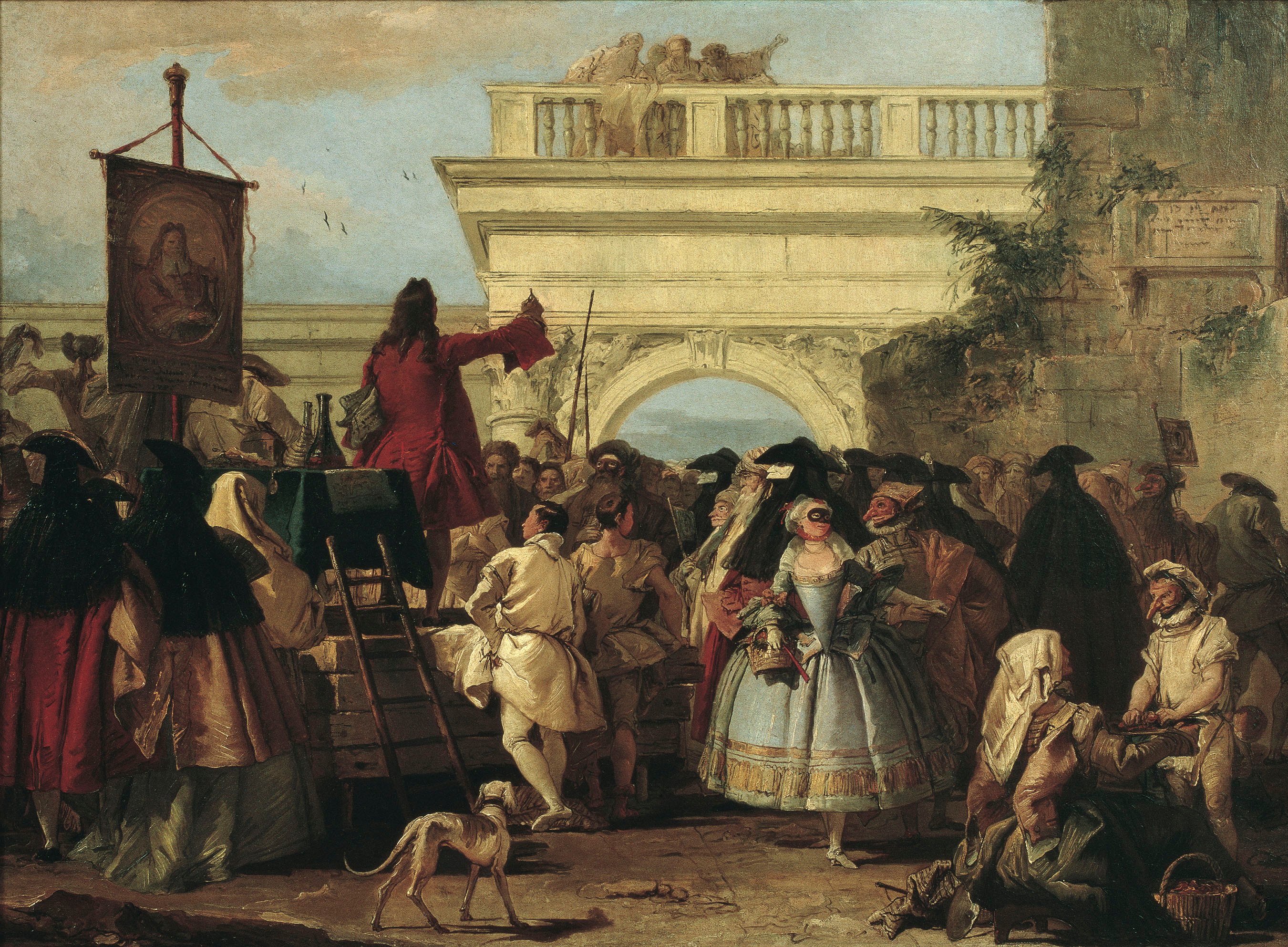 image for: Giandomenico Tiepolo - El xarlatà - 1756