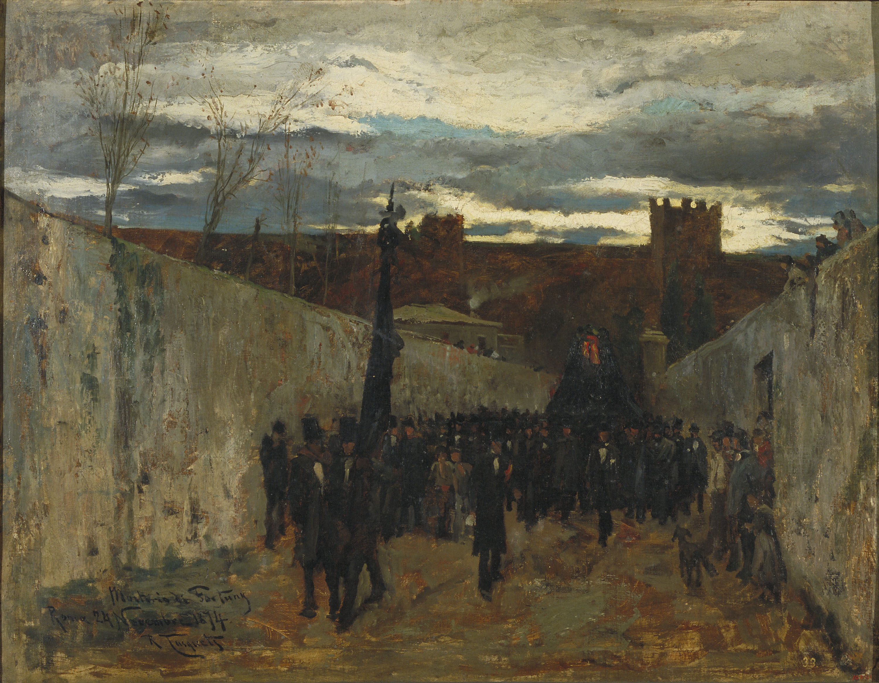 image for: Ramon Tusquets - Enterrament de Fortuny - 1874