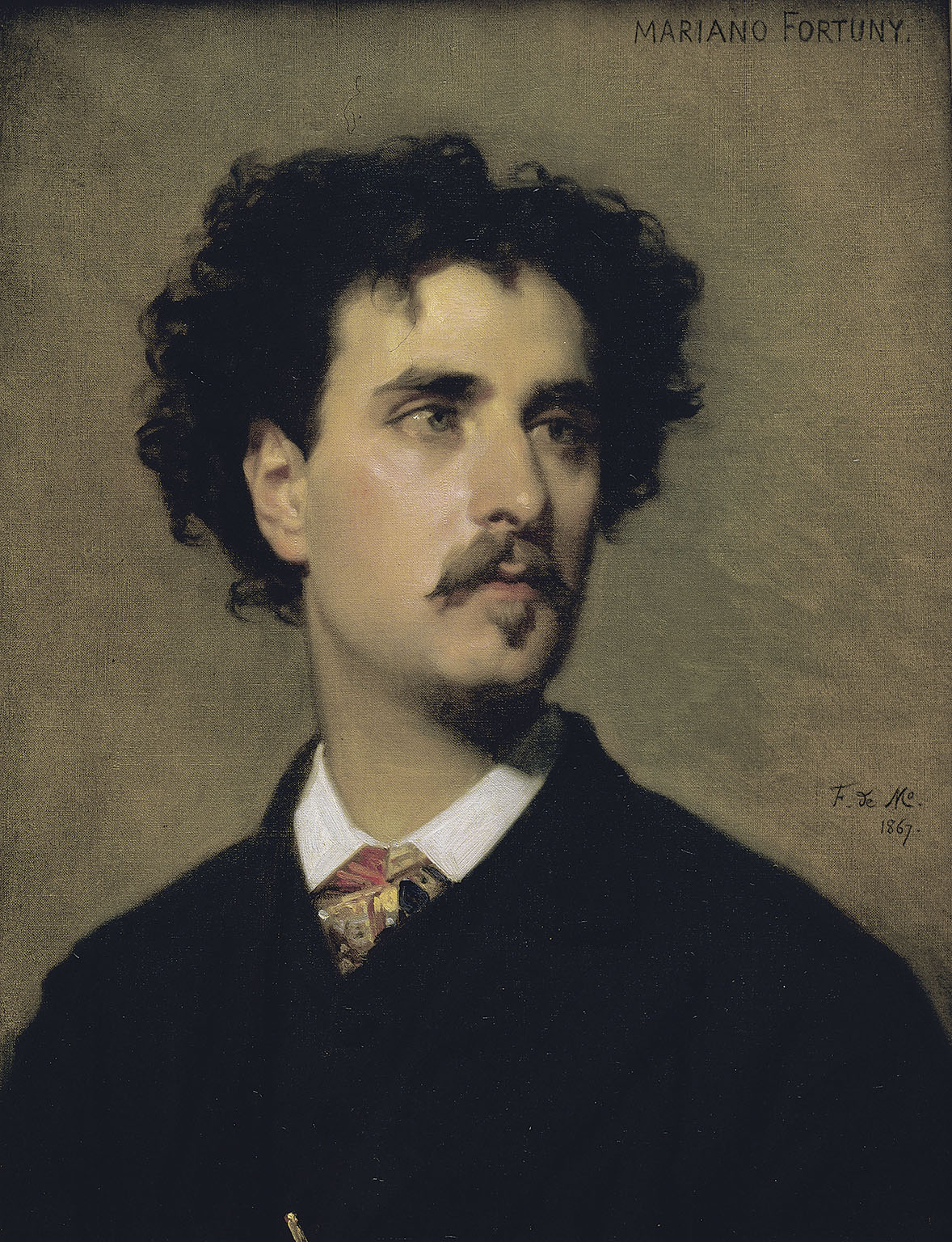 image for: Federico de Madrazo - Retrat de bust de Marià Fortuny - Madrid, 1867