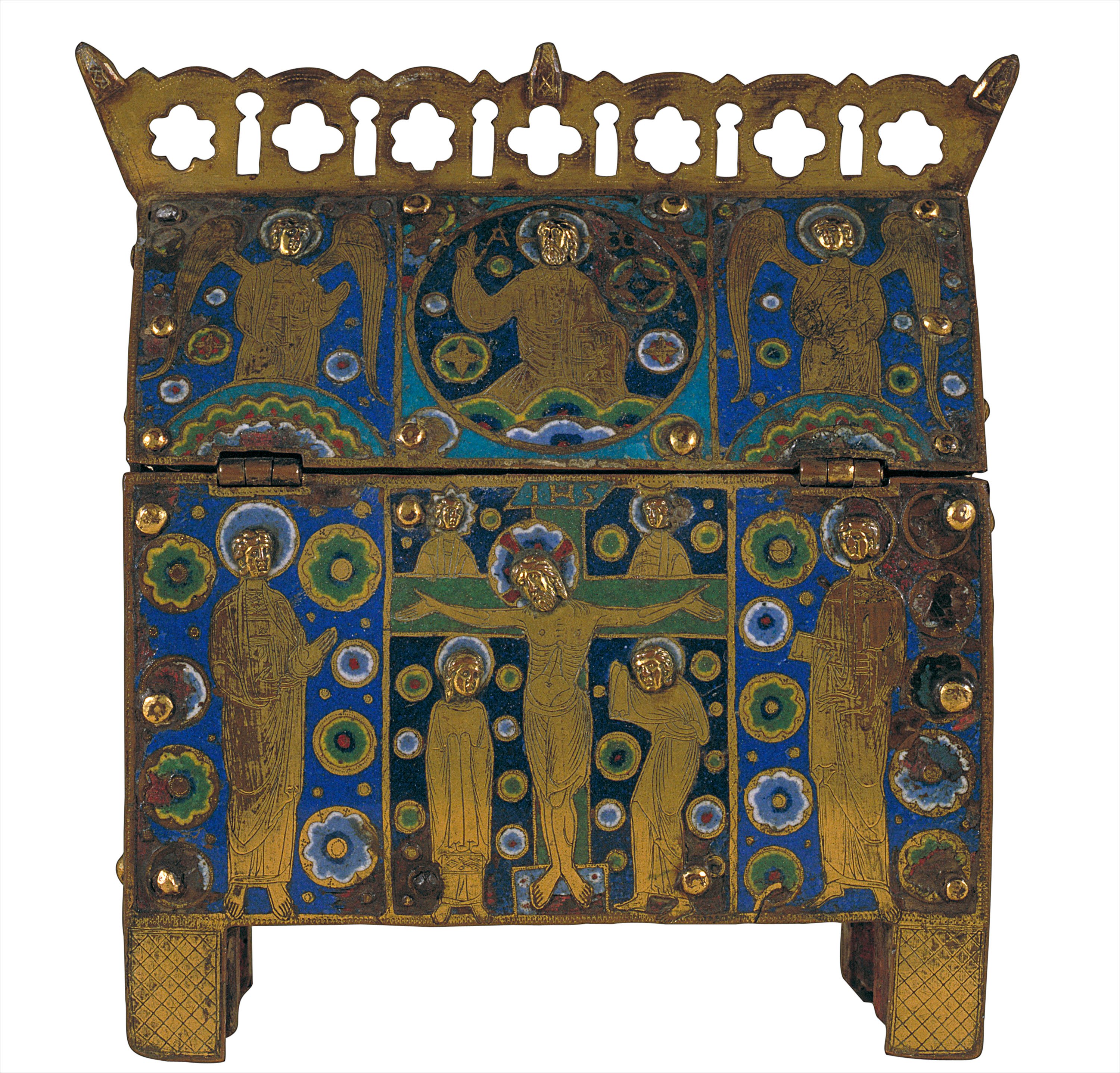 image for: Anònim - Arqueta: Crucifixió - Llemotges, cap a 1210-1220