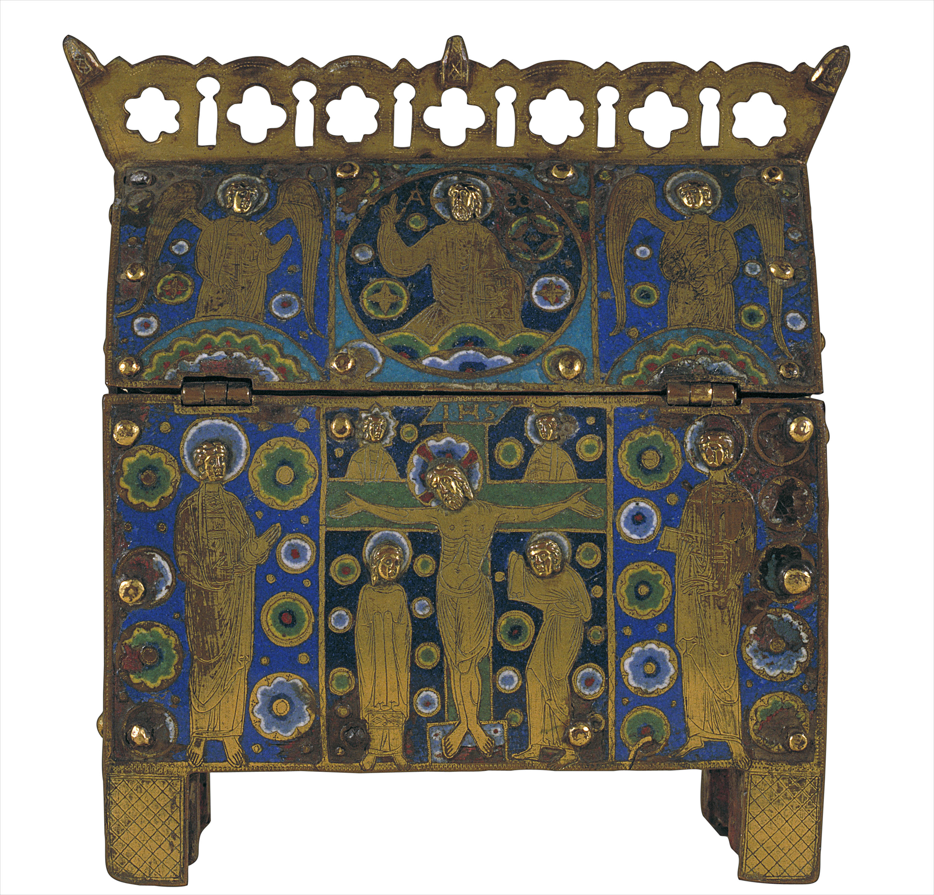 image for: Anònim - Arqueta: Crucifixió - Llemotges, cap a 1210-1220
