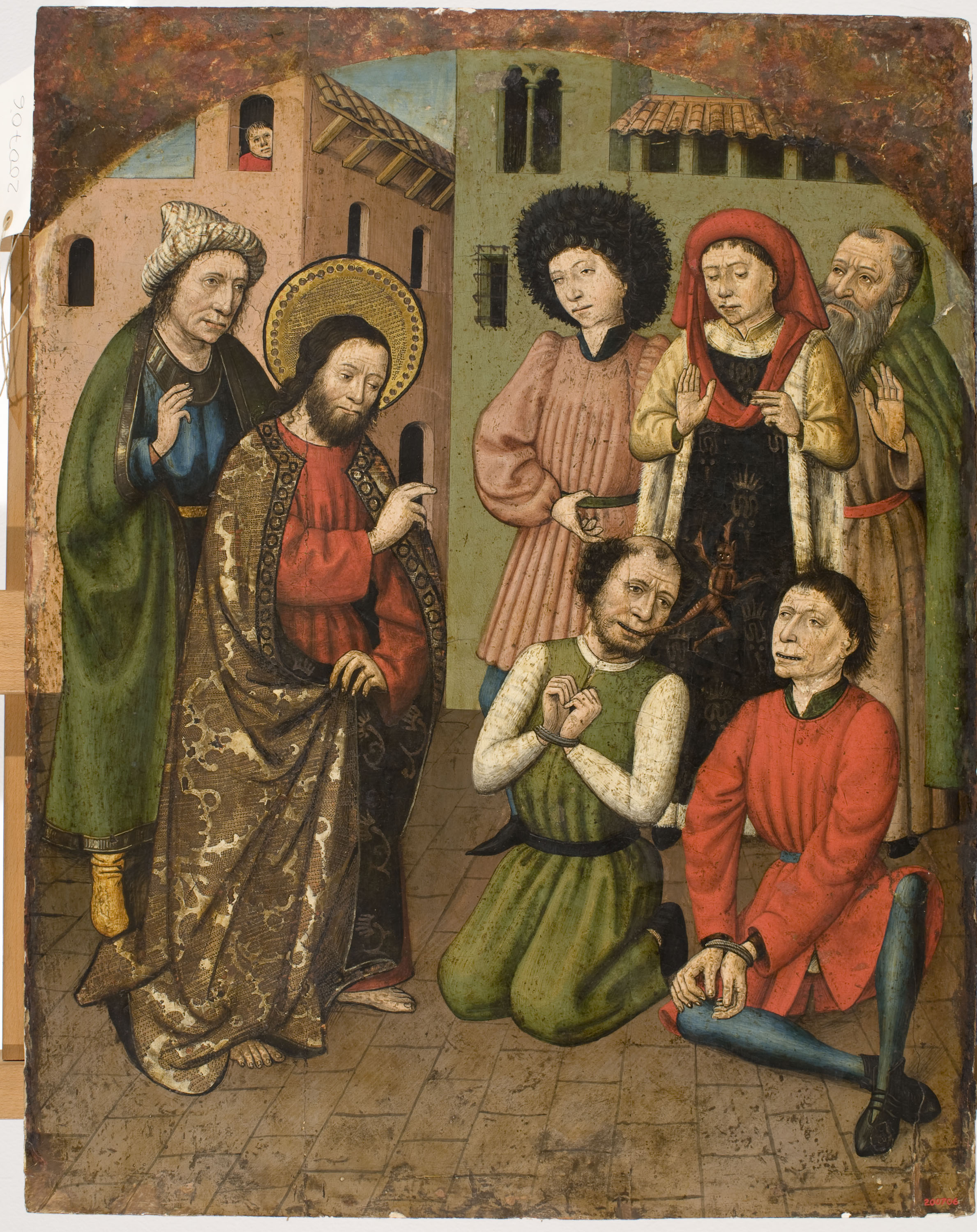 image for: Mestre de sant Bartomeu - Sant Bartomeu exorcitzant - Cap a 1440-1460