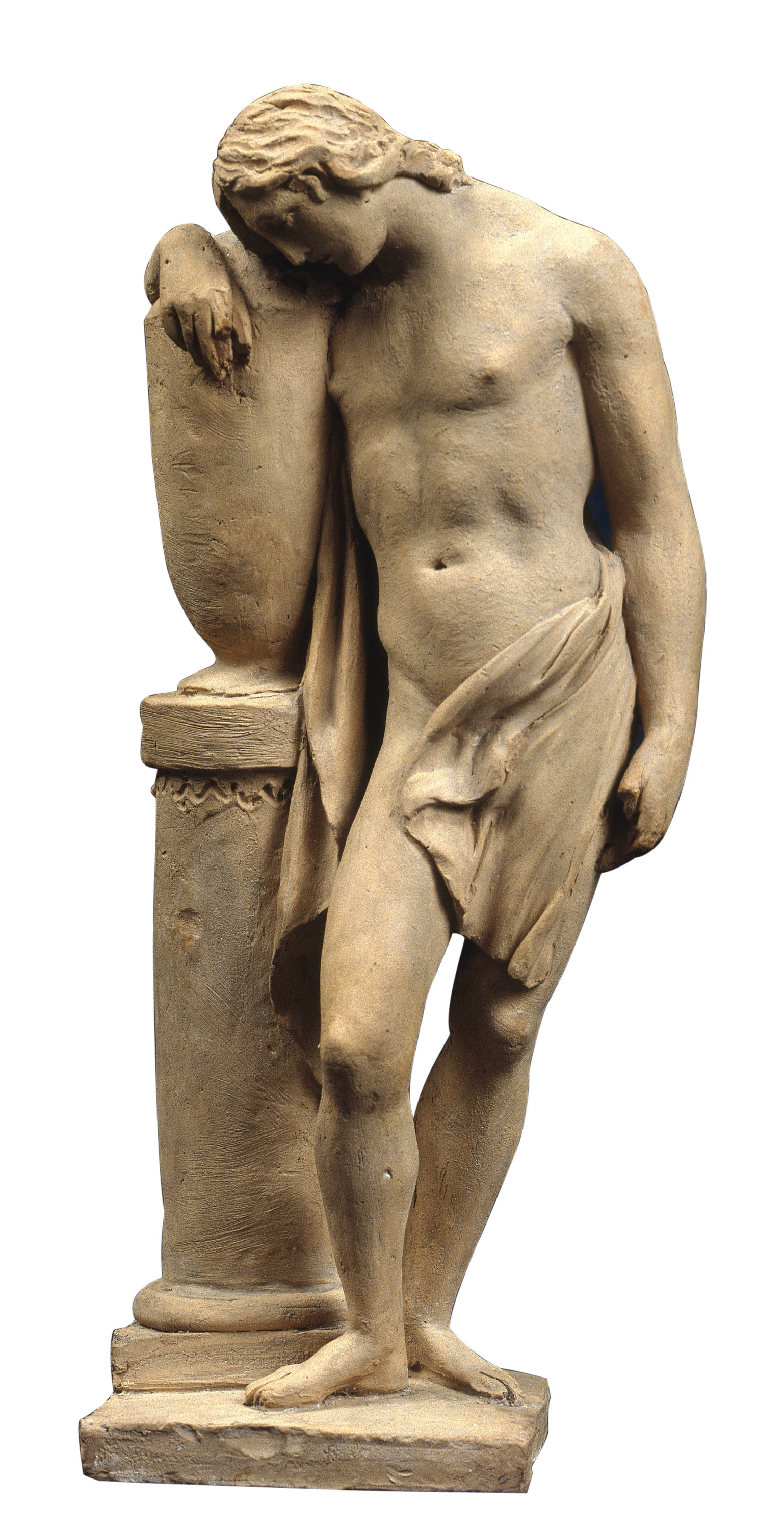 image for: Damià Campeny - Nu masculí recolzant-se en un gerro funerari - 1805-1815