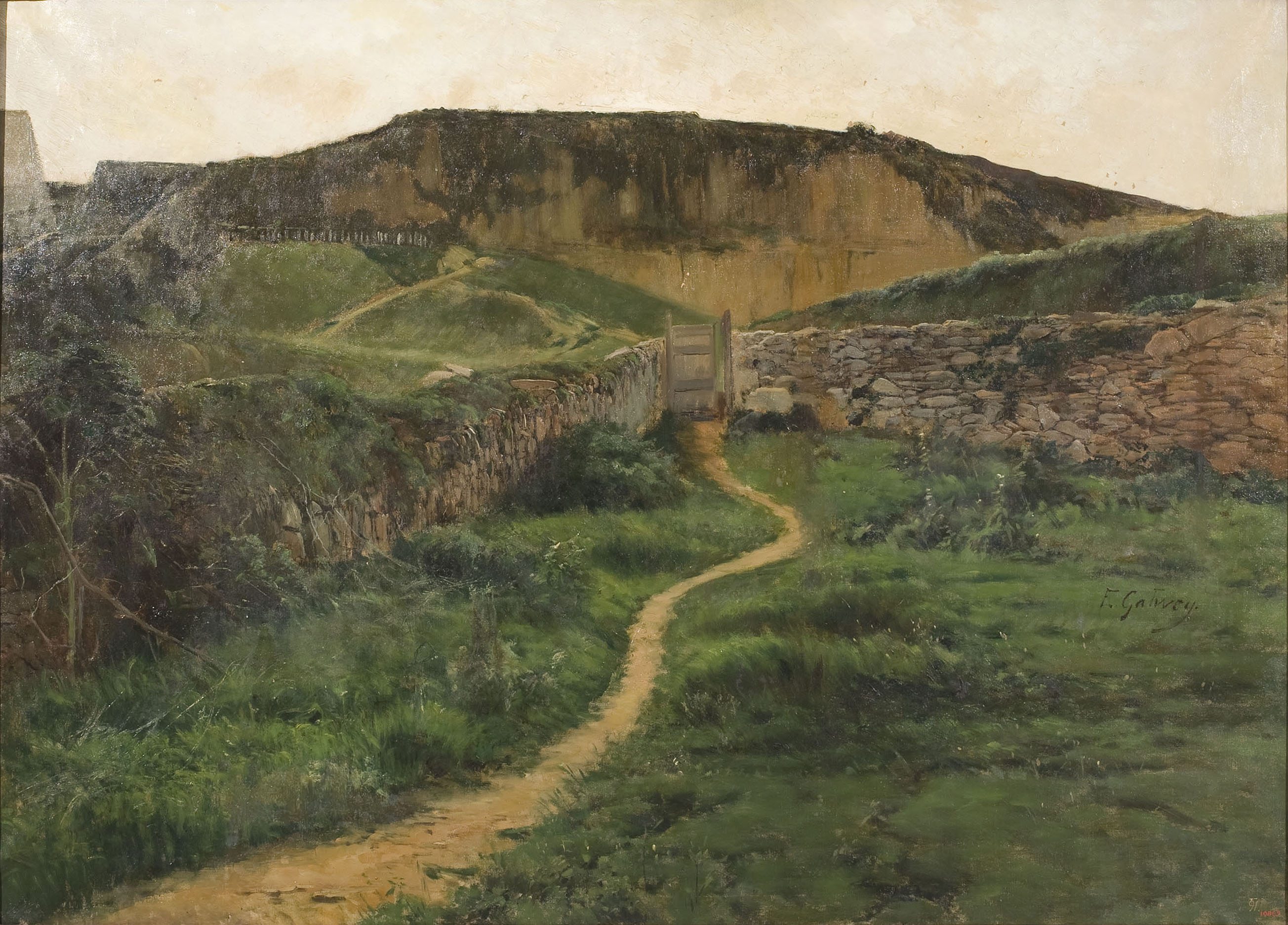 image for: Enric Galwey - Estudi de la pedrera de Montjuïc - Cap a 1891