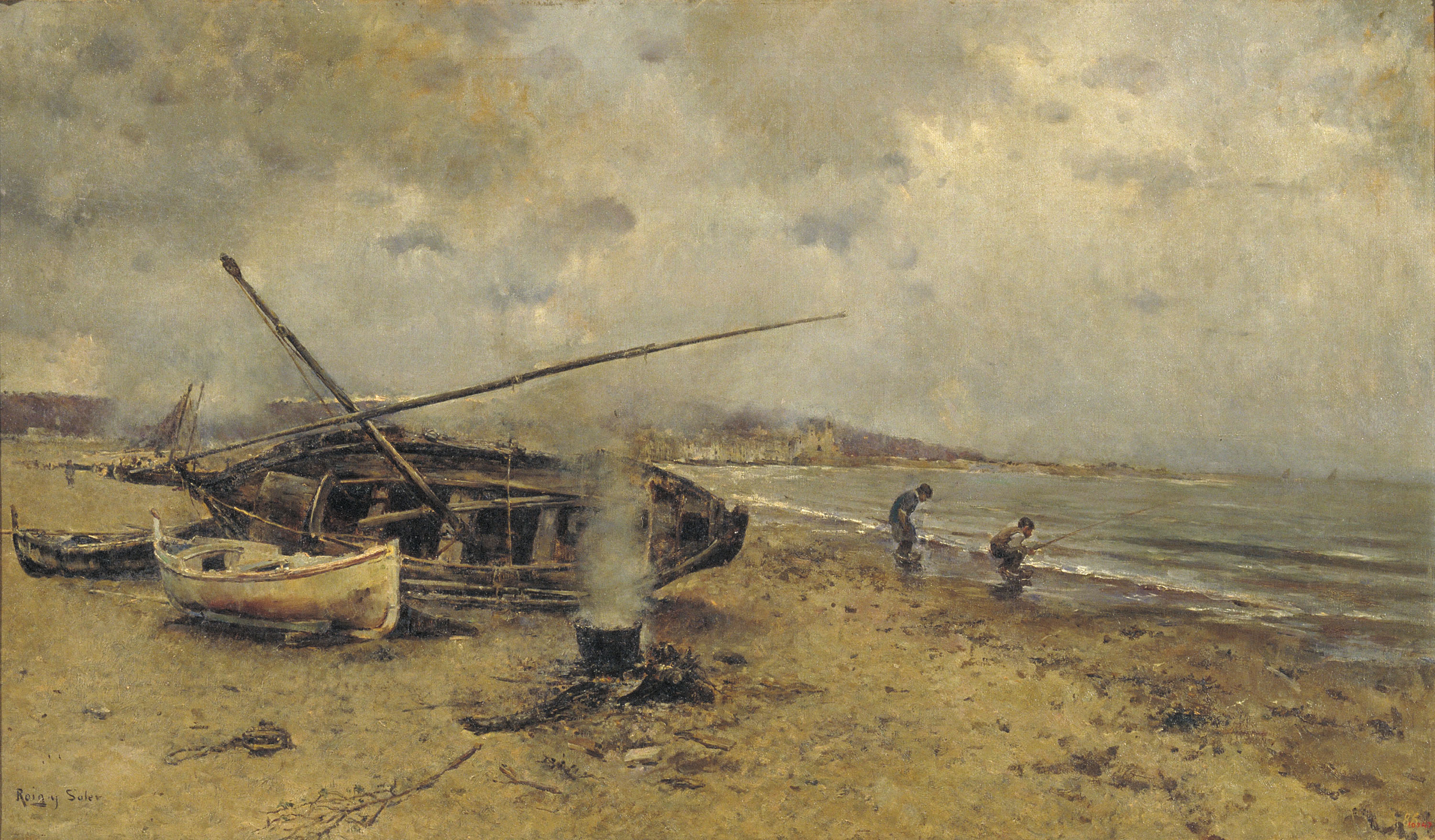 image for: Joan Roig i Soler - Estudi de Sitges - Cap a 1896