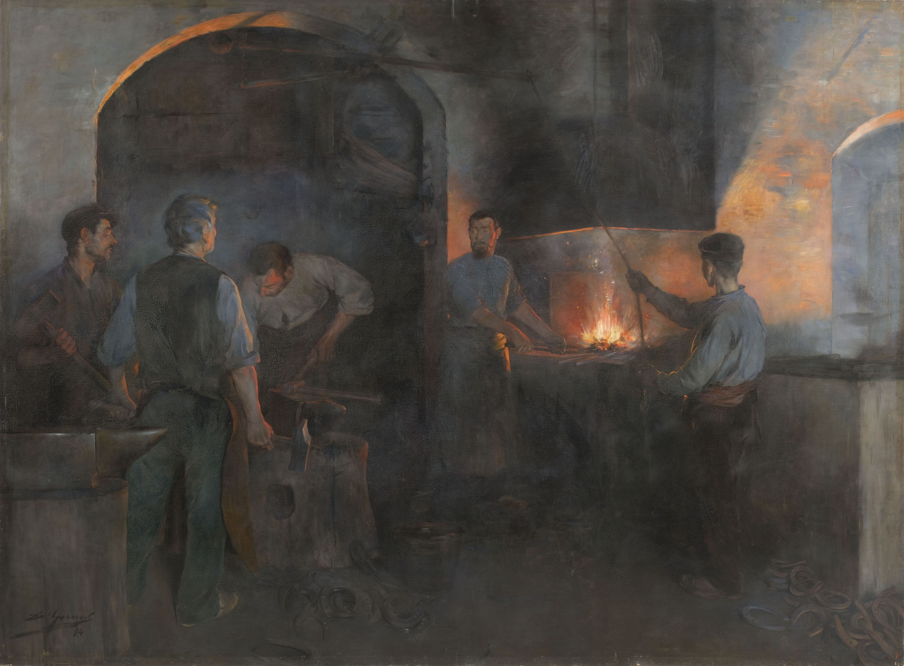 image for: Lluís Graner - La ferreria - 1894