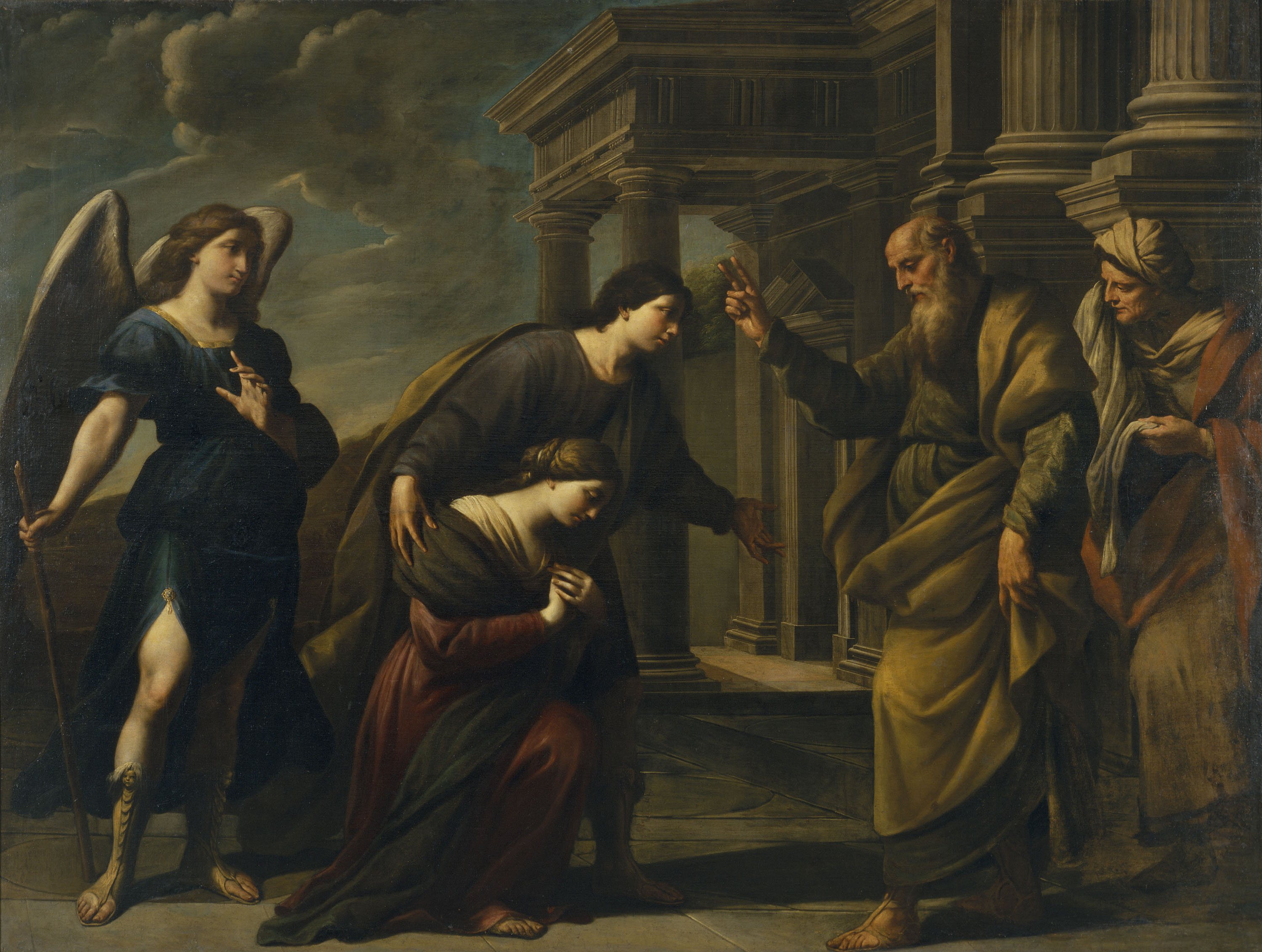 image for: Andrea Vaccaro - Benedicció de Ragüel a  Sara i Tobies - 1667