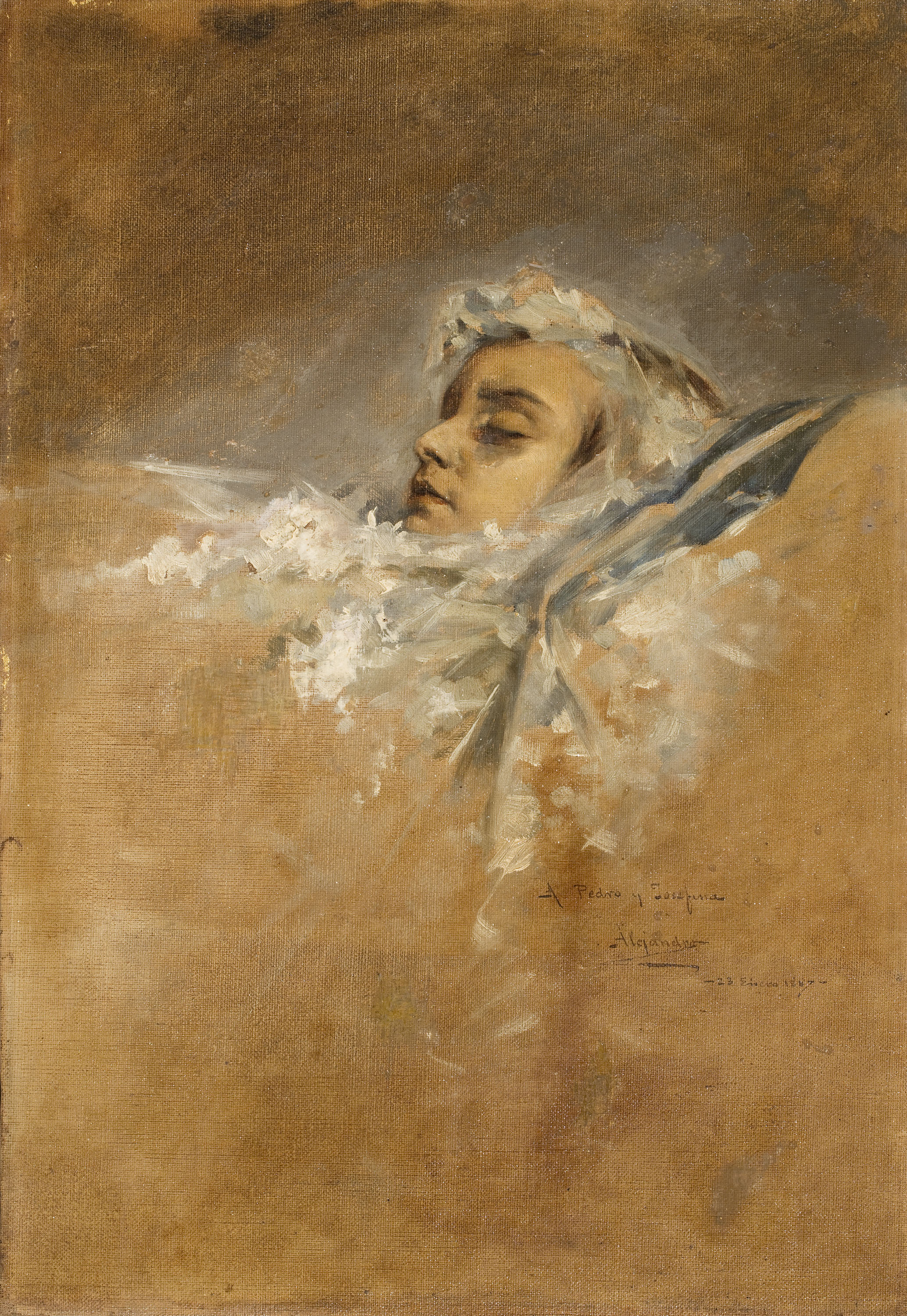 image for: Alexandre de Riquer - La senyoreta Riquer morta - 1887