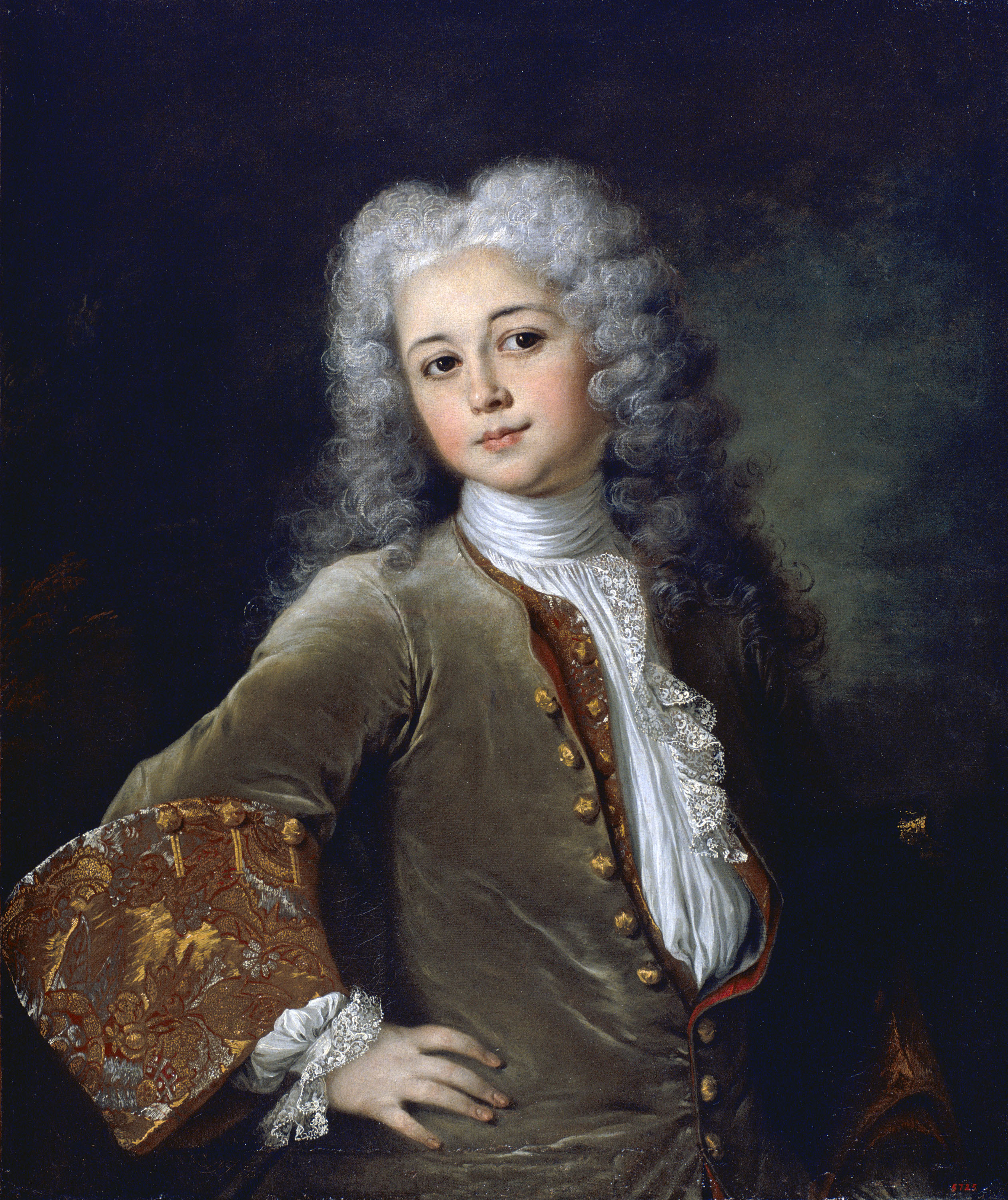 image for: Nicolas de Largillière - Retrat de jove amb perruca - Cap a 1700