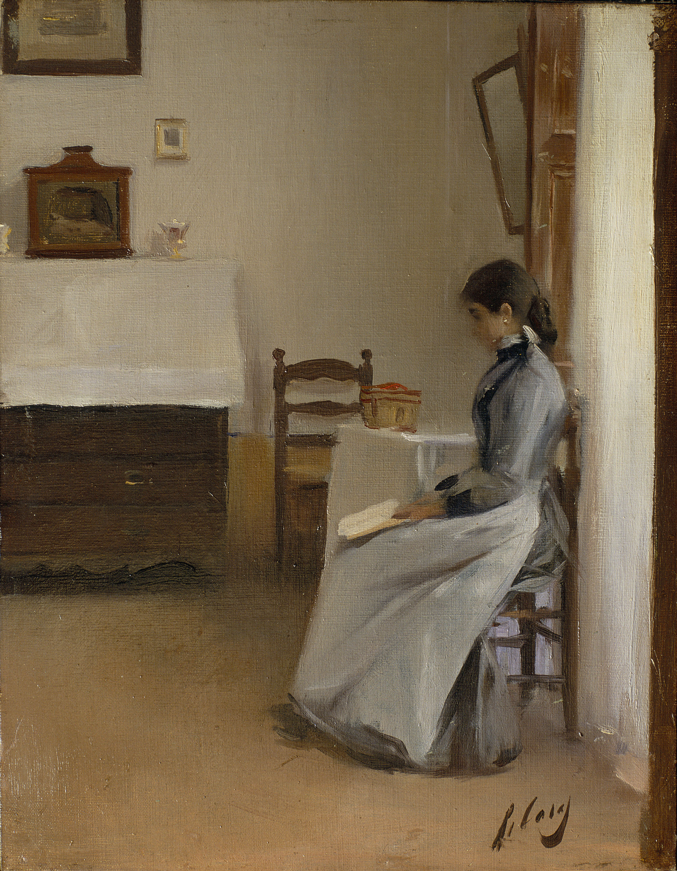 image for: Ramon Casas - Entre dos capítols - Cap a 1890