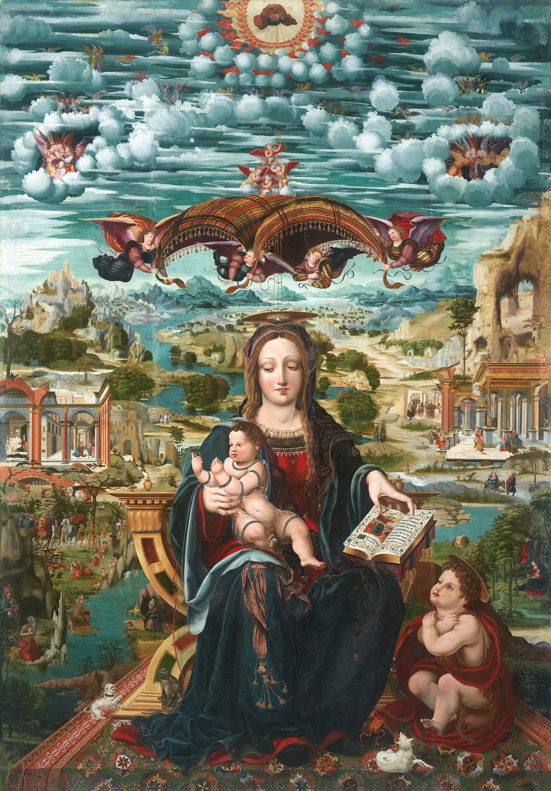 image for: Joan de Borgonya - Mare de Déu amb el Nen i sant Joanet - Entre 1515-1525