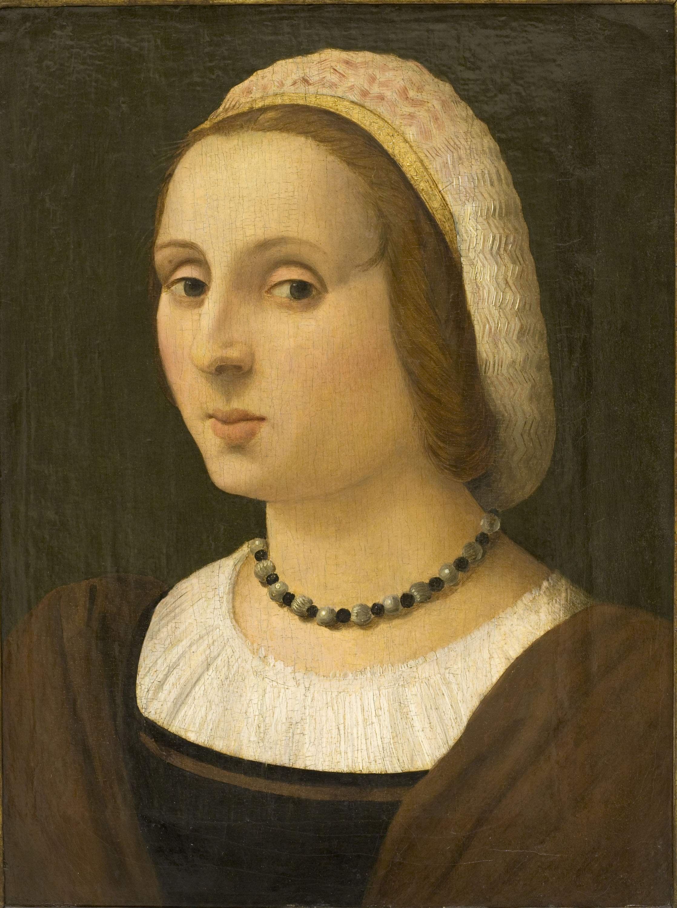 image for: Vincenzo Tamagni - Retrat de dama - Cap a 1523