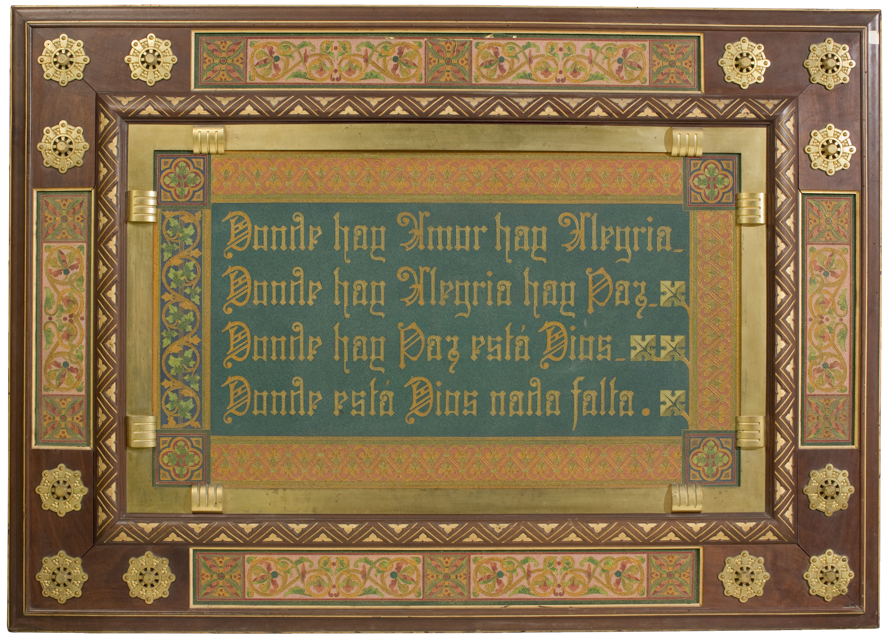 image for: Frederic Vidal - Plafó amb inscripció - Cap a 1900