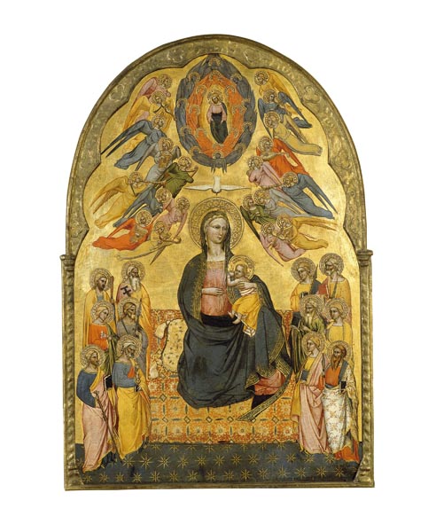 image for: Cenni di Francesco di Ser Cenni - Mare de Déu de la Humilitat amb el Pare Etern, l'Esperit Sant i els dotze apòstols - 1375-1380