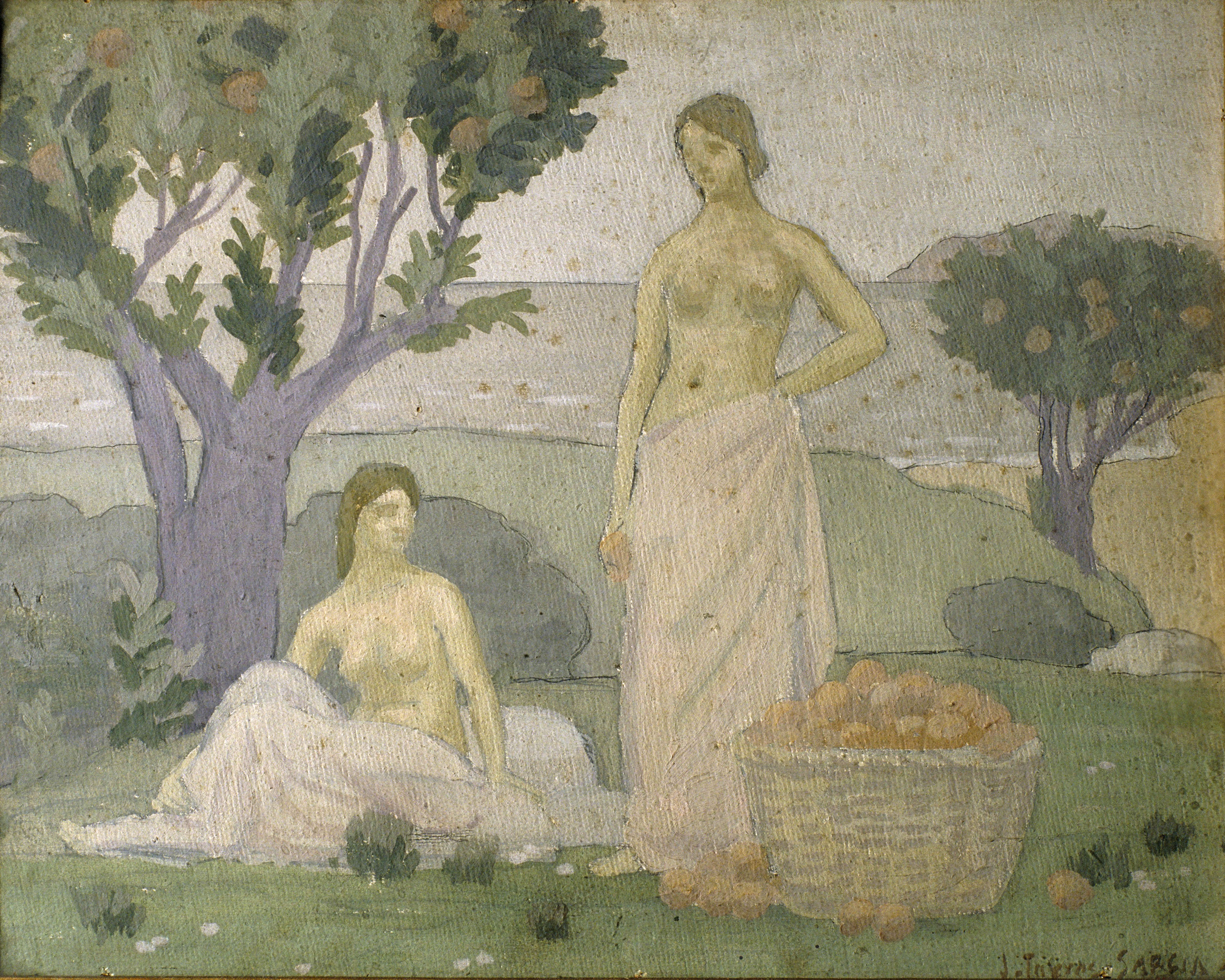 image for: Joaquim Torres-García - Tarongers vora el mar - Cap a 1911