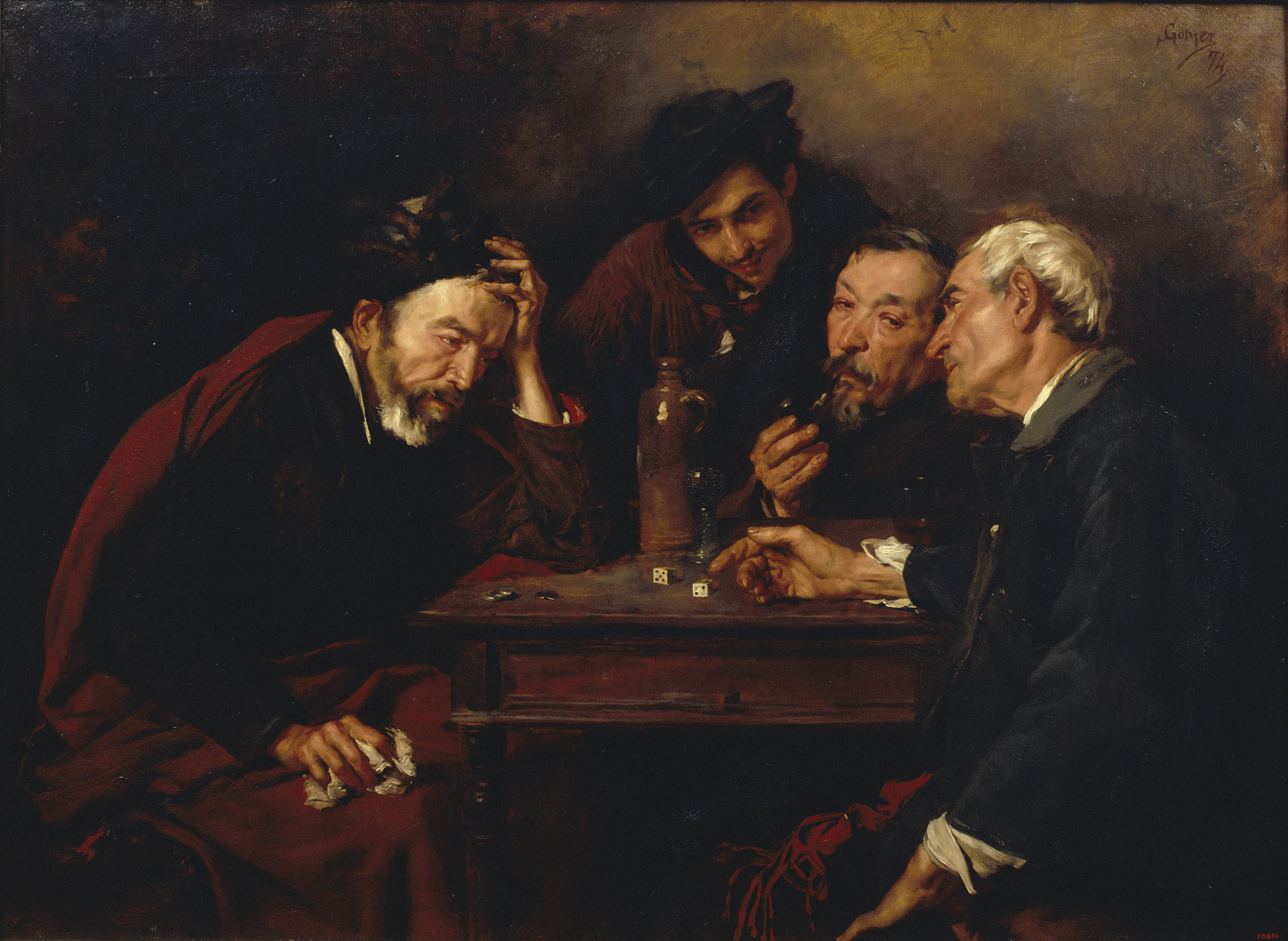image for: Simó Gómez - Els jugadors de daus - 1874
