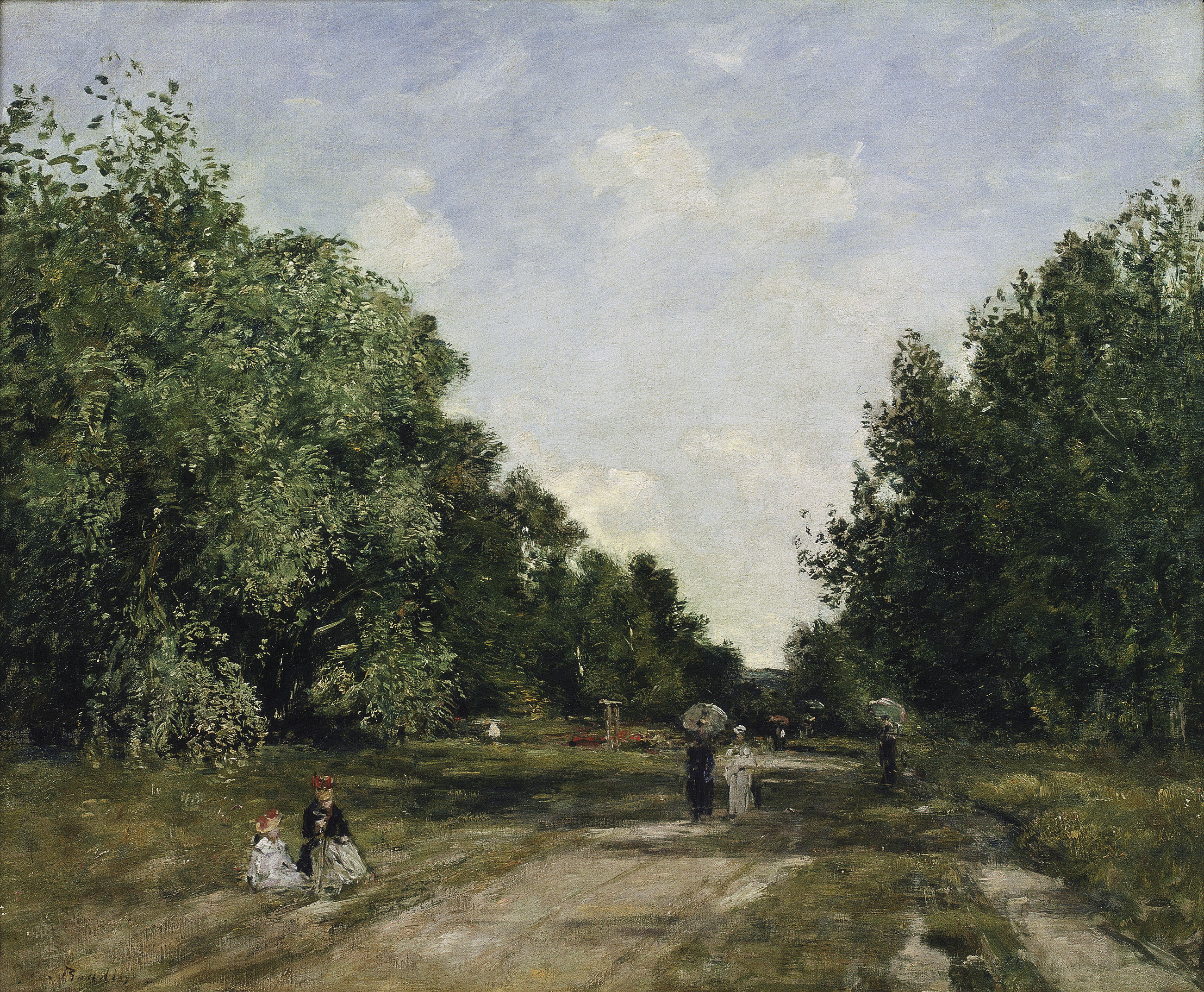 image for: Louis-Eugène Boudin - El parc Cordier a Trouville - Cap a 1880-1885