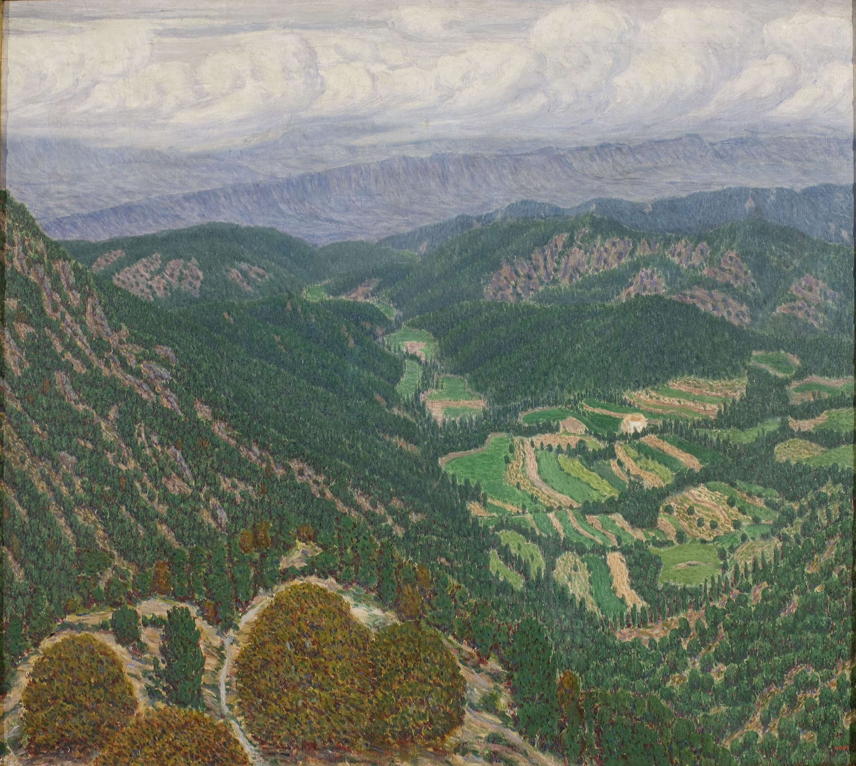 image for: Marià Pidelaserra - Les Guilleries des del Montseny. Després d'una tempesta - 1903
