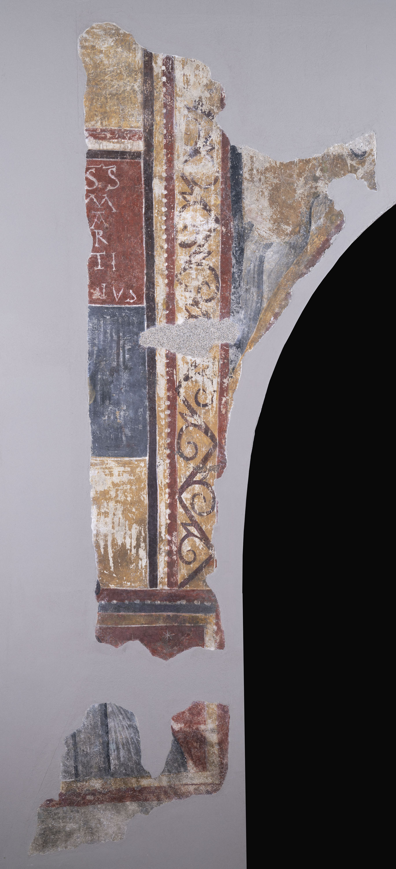 image for: Mestre de Boí - Inscripció S(ANCTV)S MARTINVS de Sant Joan de Boí - Cap a 1100