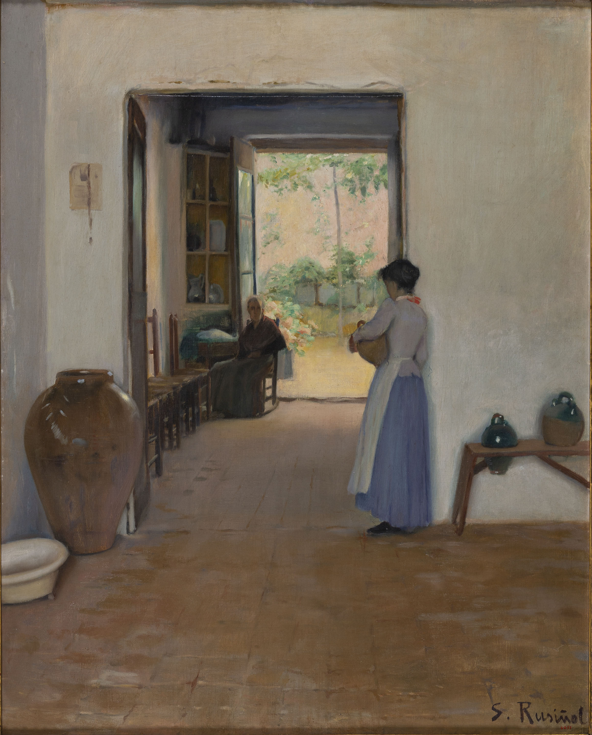 image for: Santiago Rusiñol - Interior de Sitges - Sitges, cap a 1894