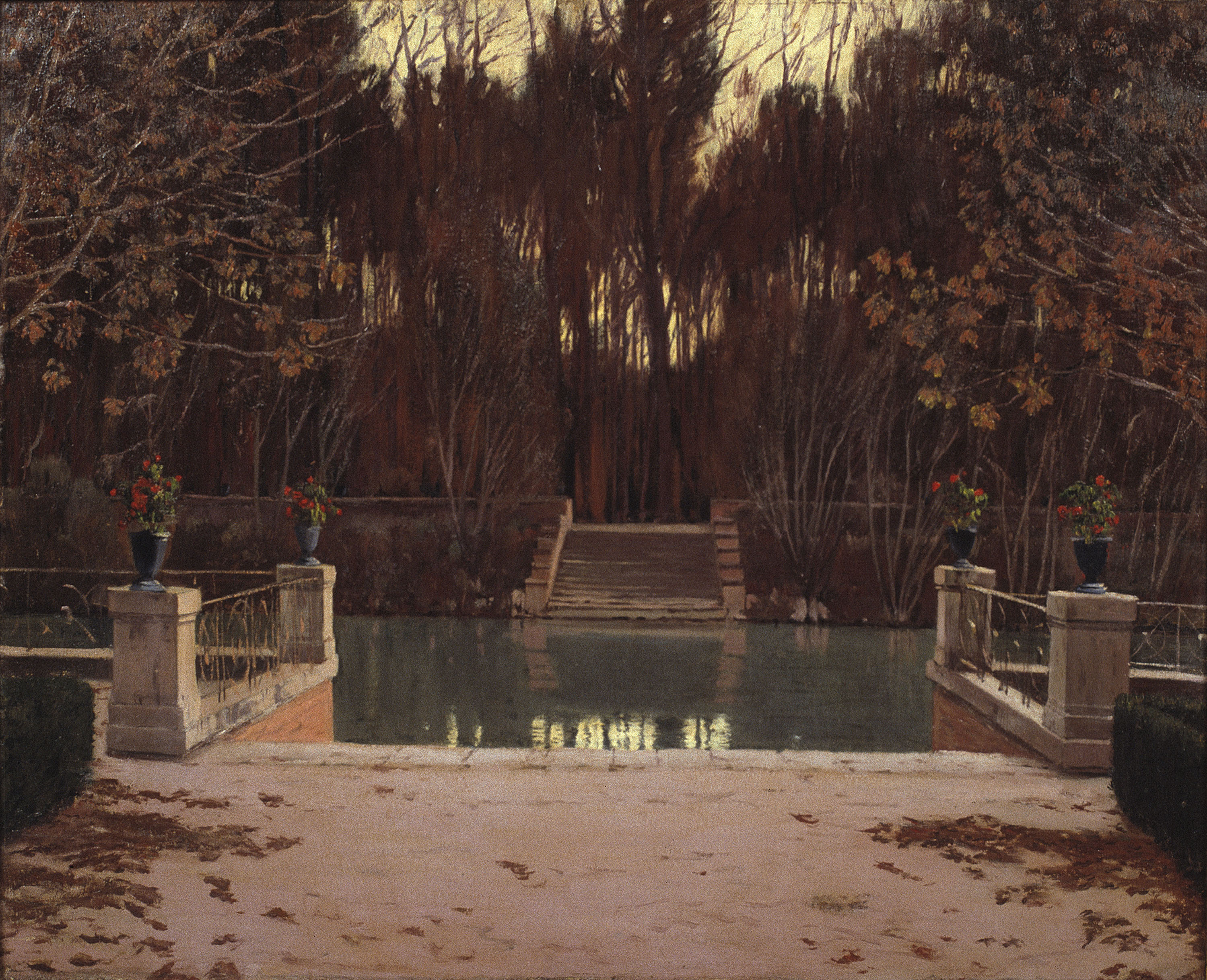 image for: Santiago Rusiñol - L'embarcador - Aranjuez, 1911