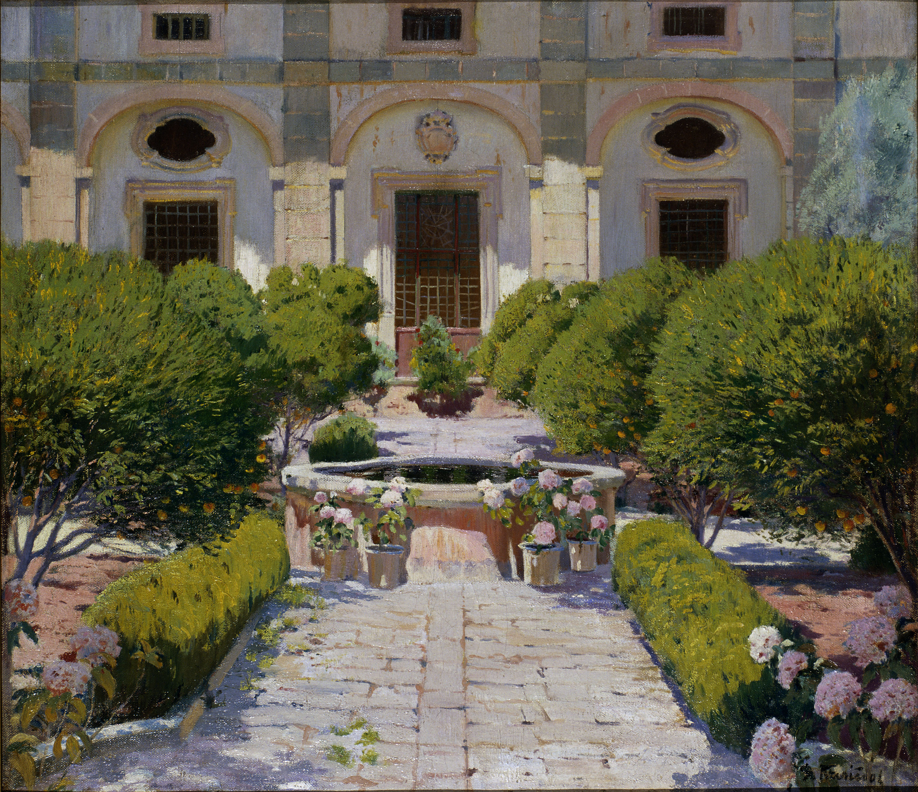 image for: Santiago Rusiñol - Claustre de Georges Sand - Mallorca, 1905