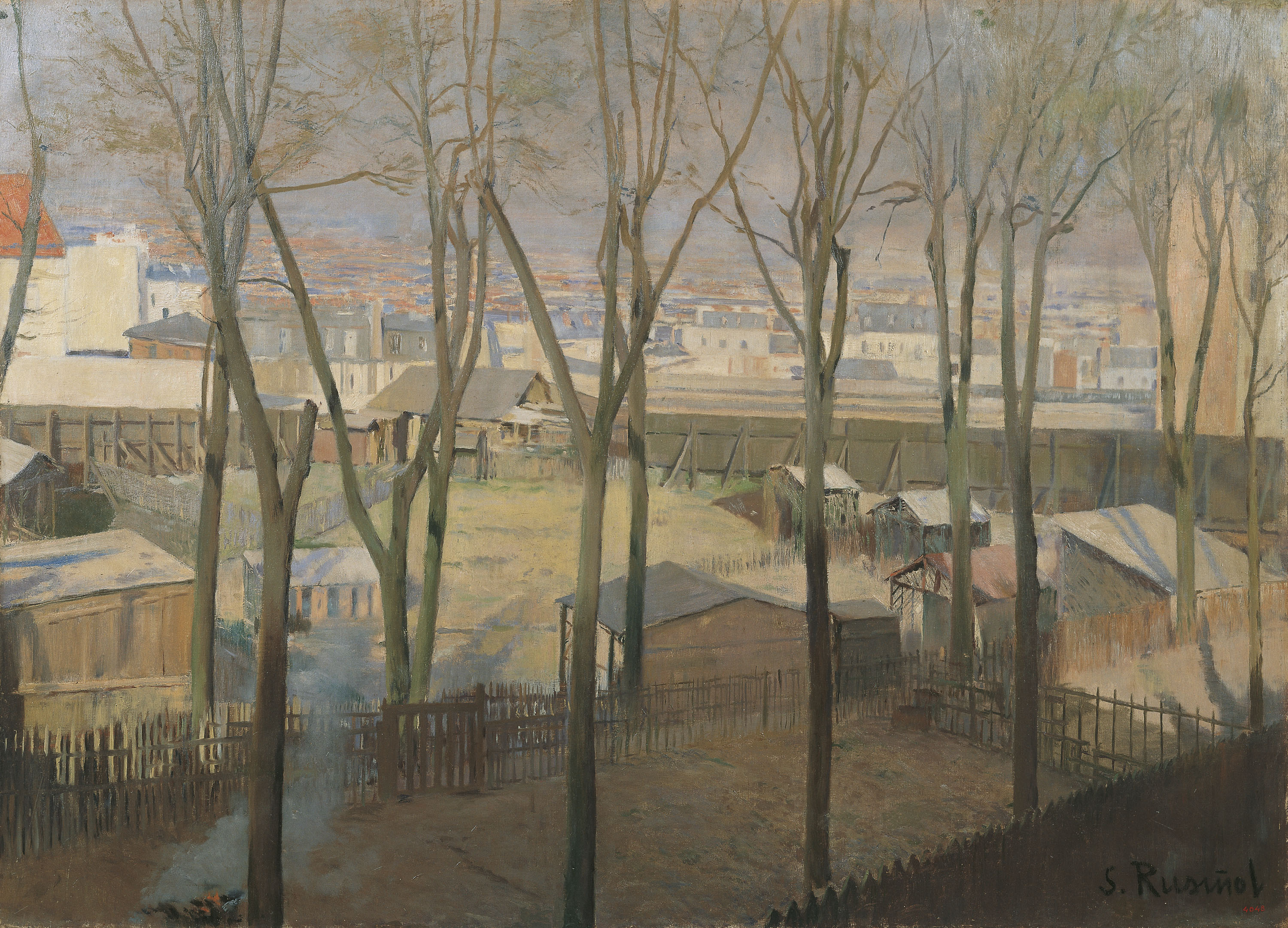 image for: Santiago Rusiñol - La Butte - París, 1892