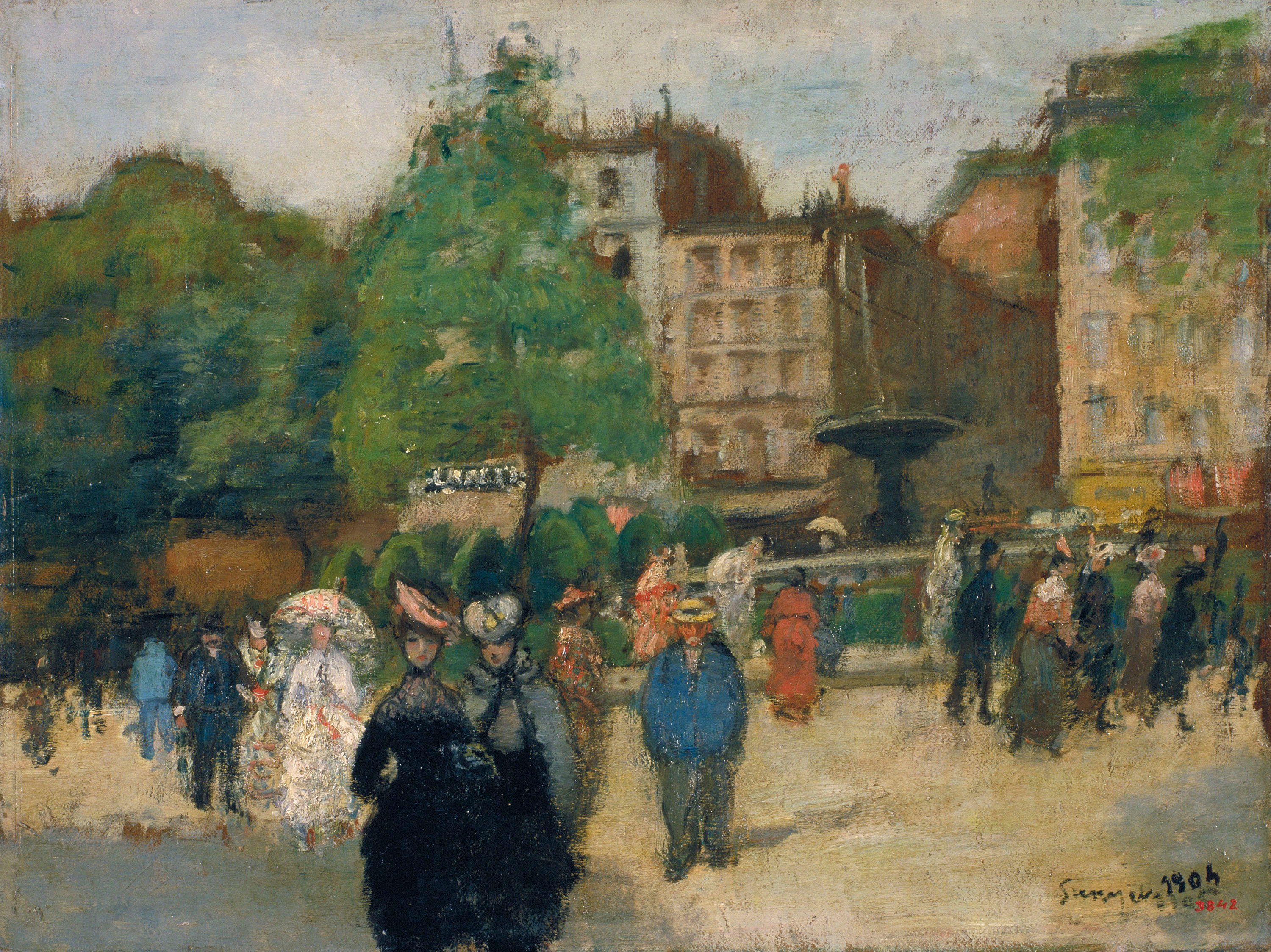image for: Joaquim Sunyer - Place Pigalle - París, 1904