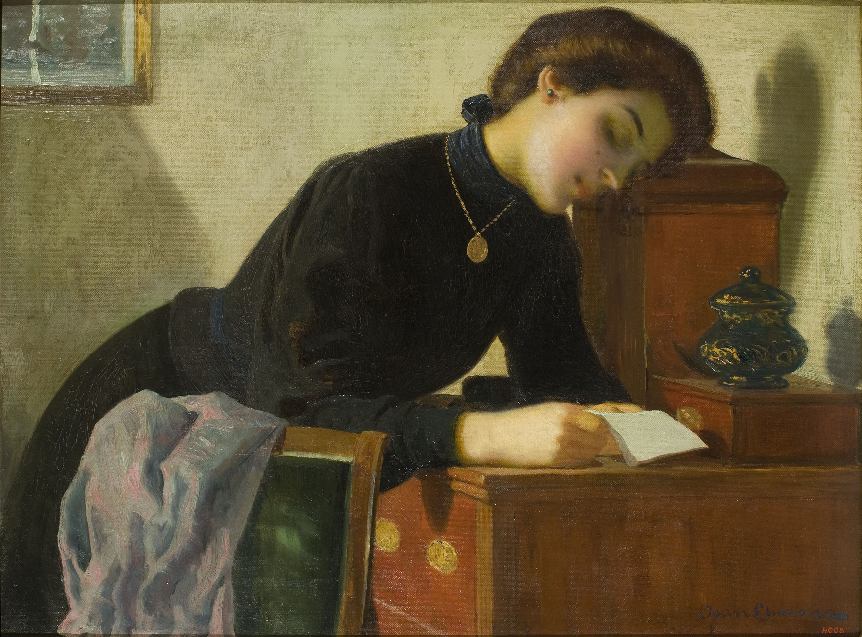 image for: Joan Llimona - La carta - 1905