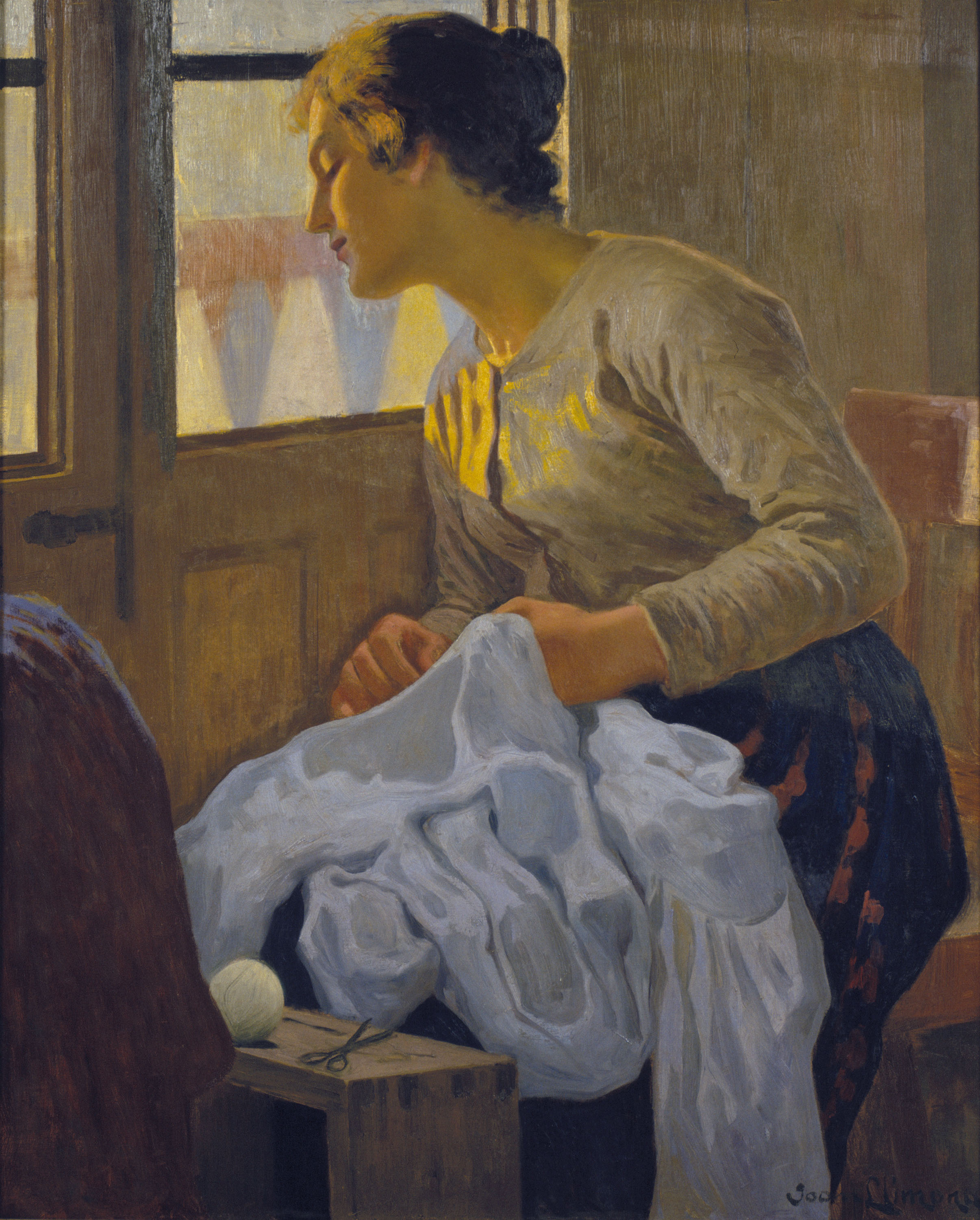 image for: Joan Llimona - L'esposa - Cap a 1906