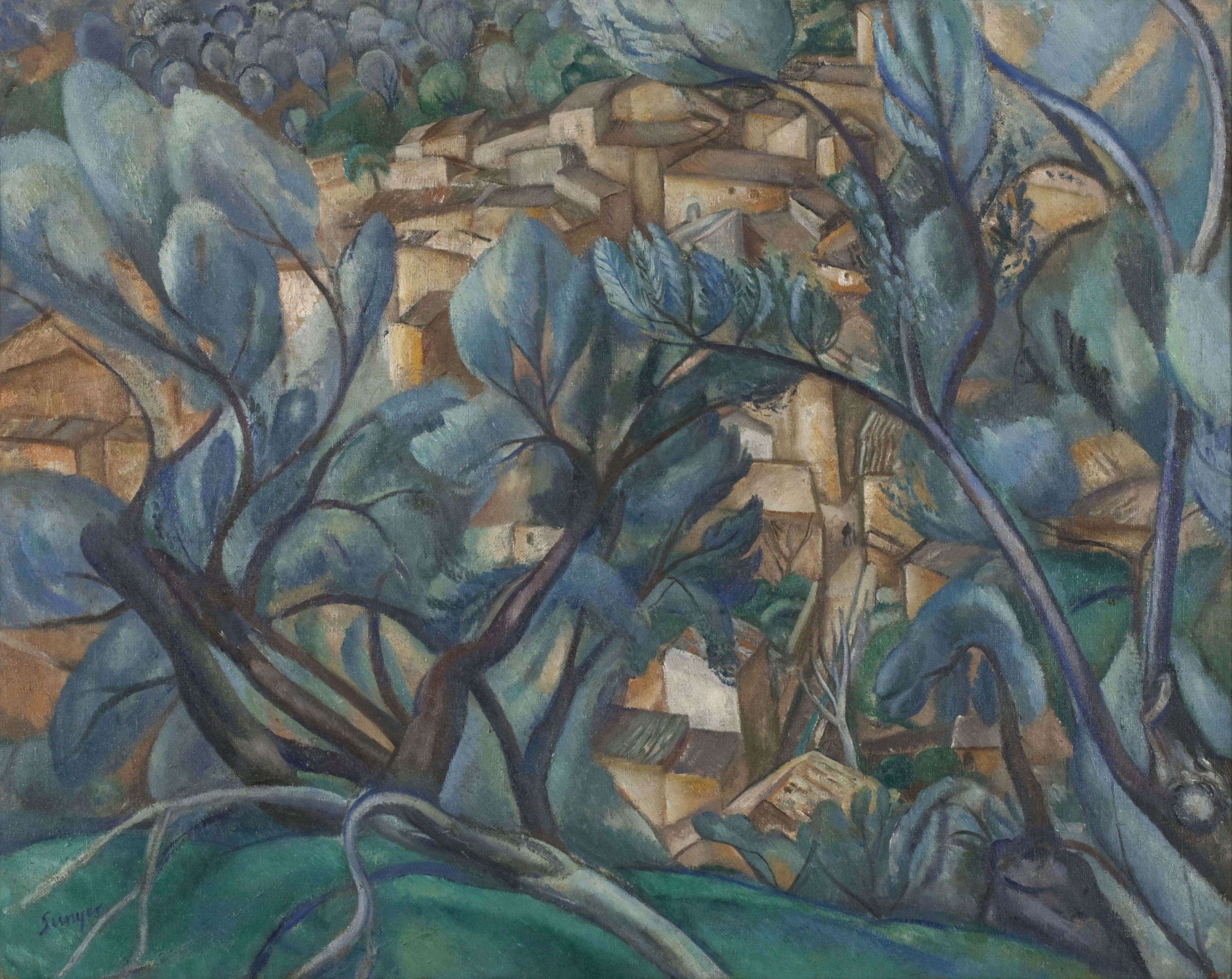 image for: Joaquim Sunyer - Paisatge de Fornalutx - Fornalutx (Mallorca), 1916