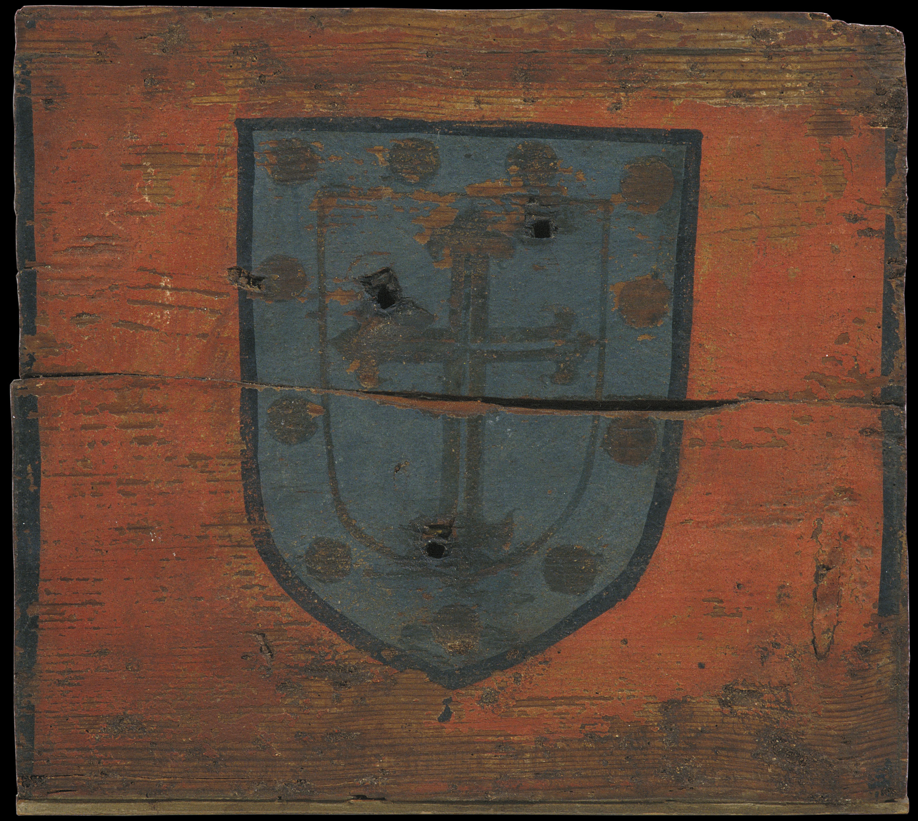 image for: Anònim. Castella - Tauleta d'enteixinat amb escut - Primera meitat del segle XIV