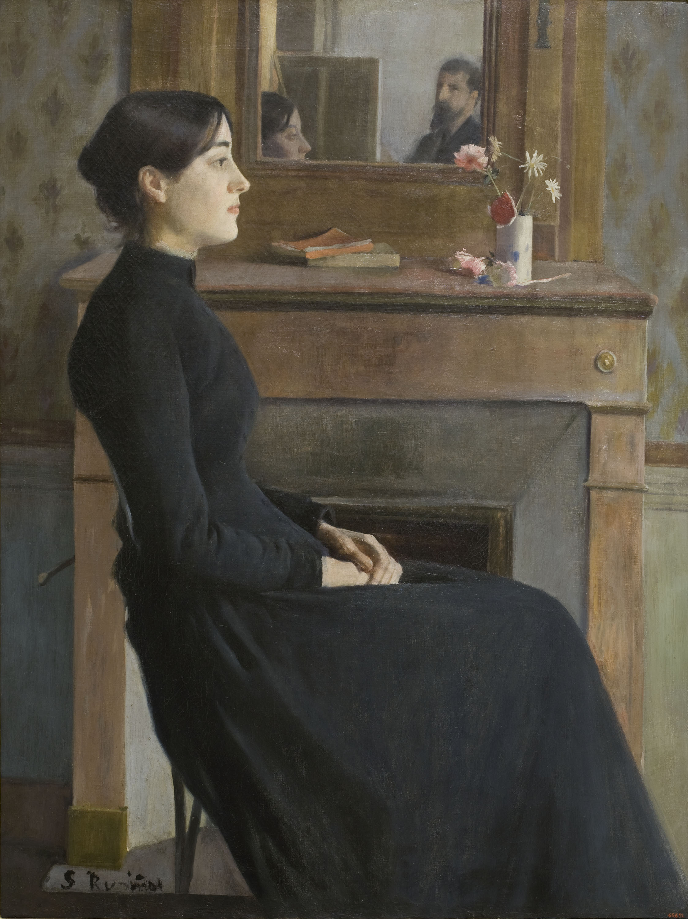 image for: Santiago Rusiñol - Figura femenina - París, 1894