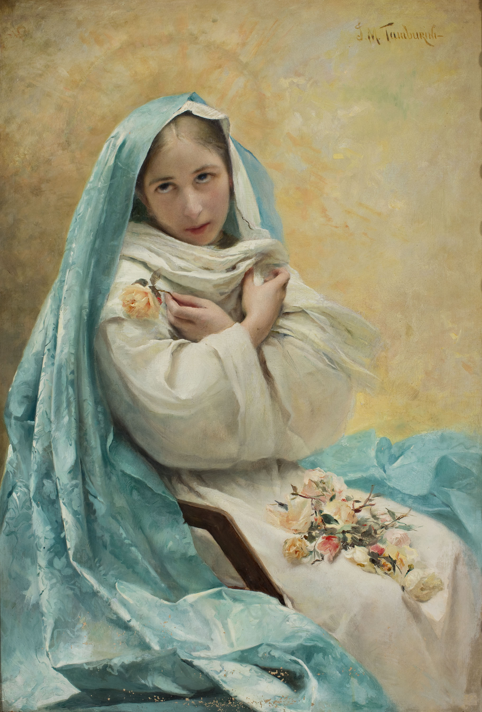 image for: Josep Maria Tamburini - Rosa mística - Cap a 1891