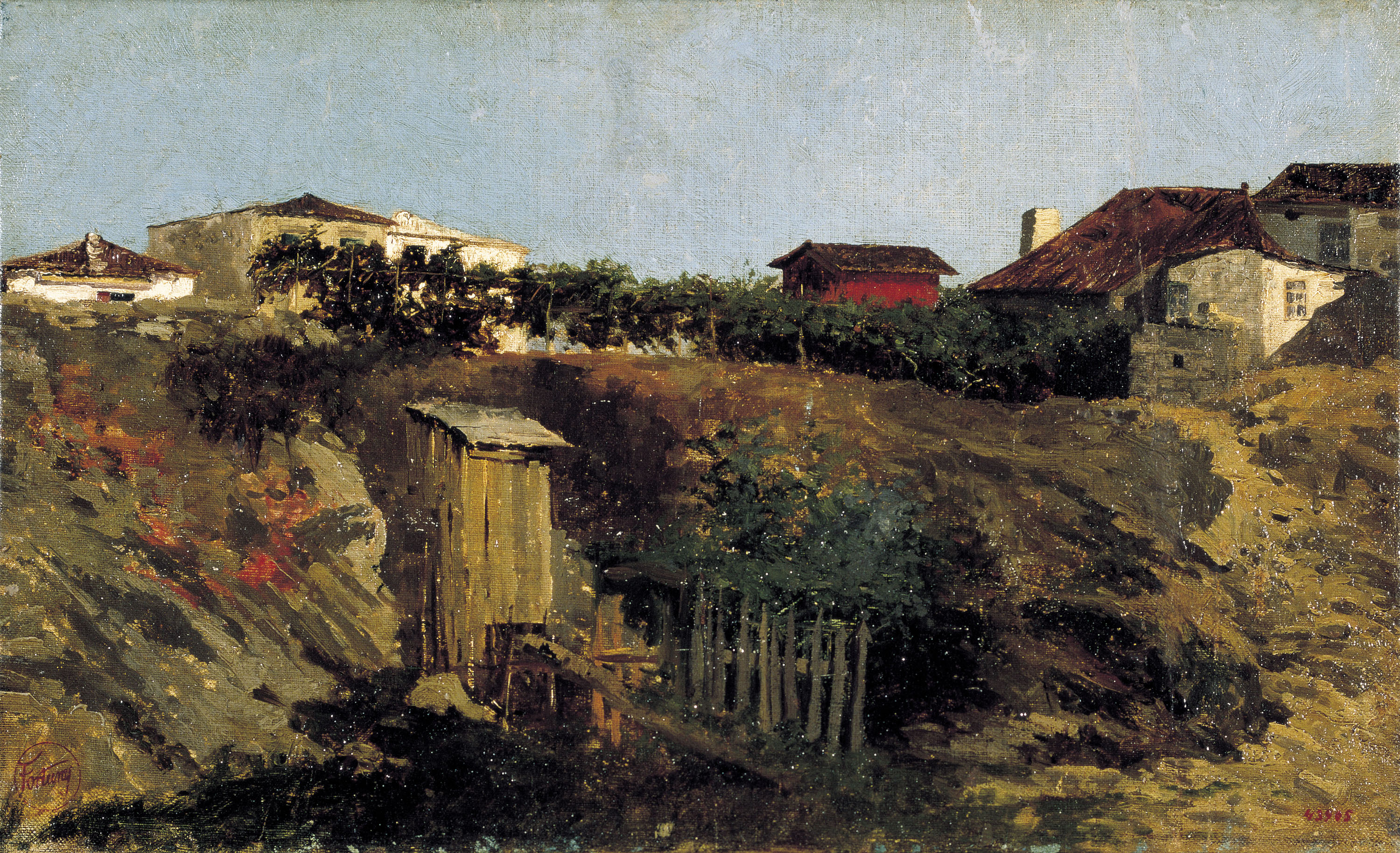image for: Marià Fortuny - Paisatge de Portici - 1874