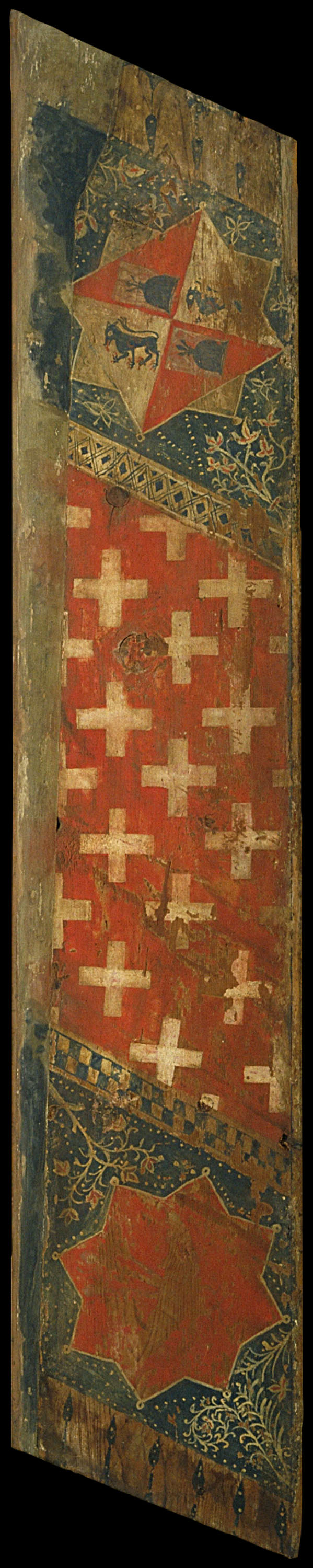 image for: Anònim. Catalunya - Taula d'enteixinat amb les armes dels Cardona i les dels Cruïlles - Primer quart del segle XIV