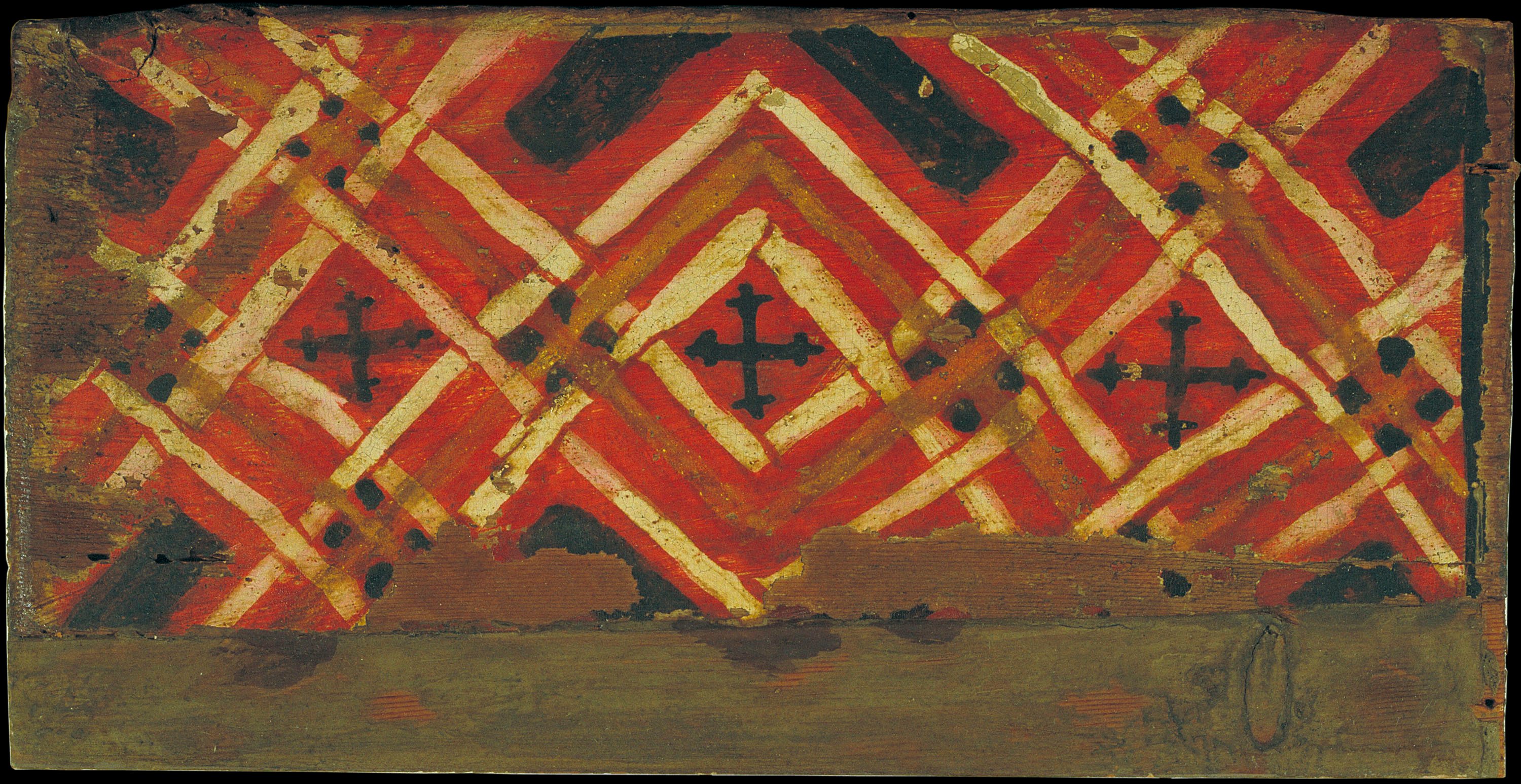 image for: Anònim. Catalunya - Tauleta d'enteixinat amb motius geomètrics - Primer quart del segle XIV