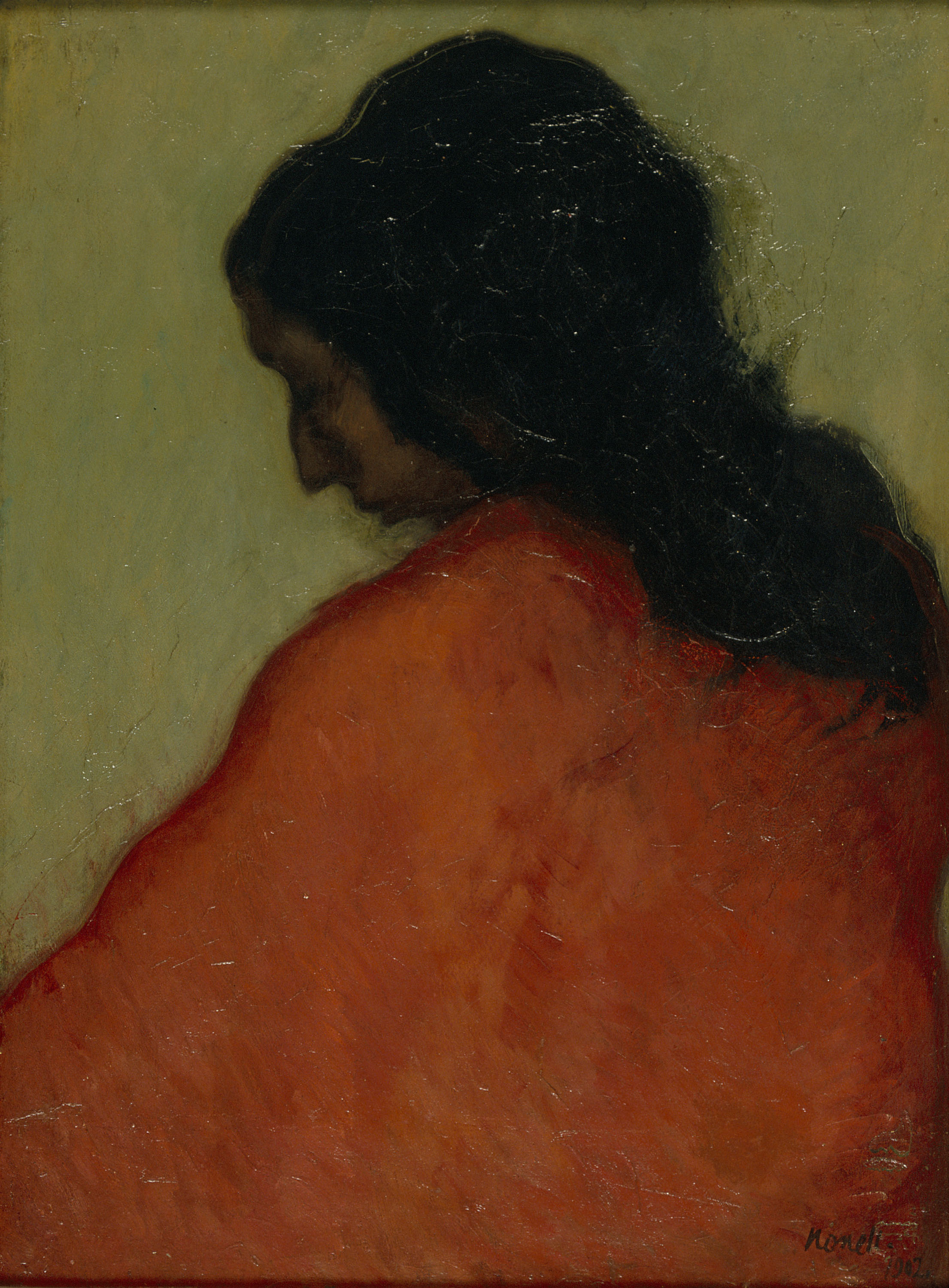 image for: Isidre Nonell - Gitana de perfil - 1902