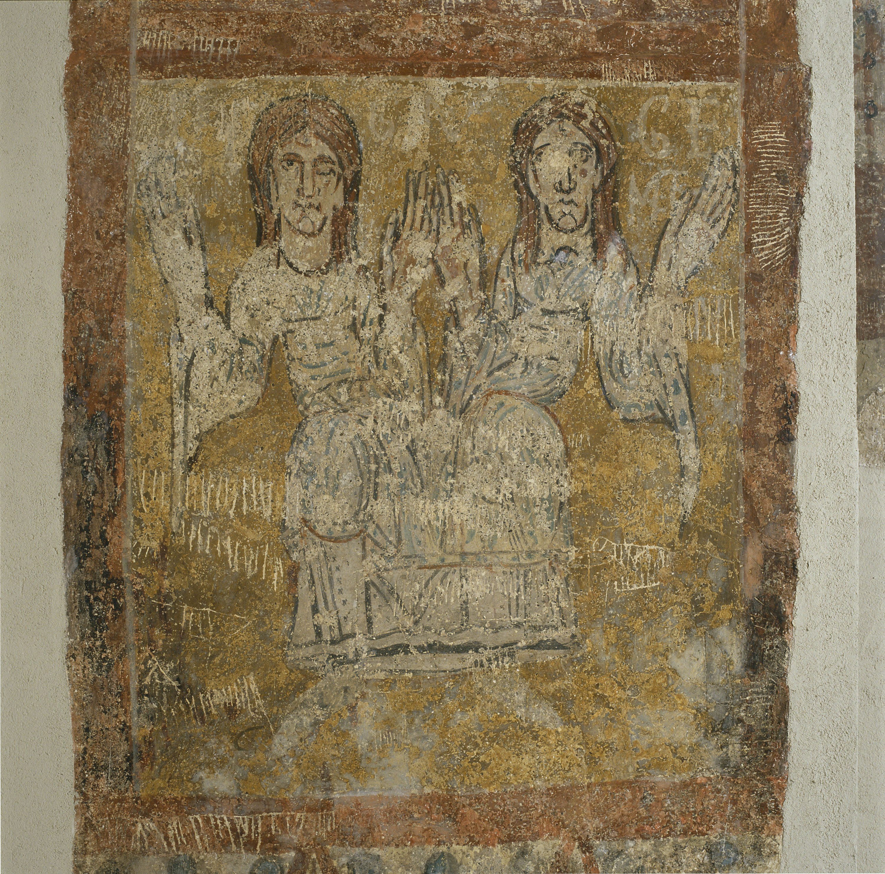 image for: Tercer Mestre de Sorpe - Sant Feliu i el símbol zodiacal de Gèminis de Sorpe - Mitjan segle XII [2]